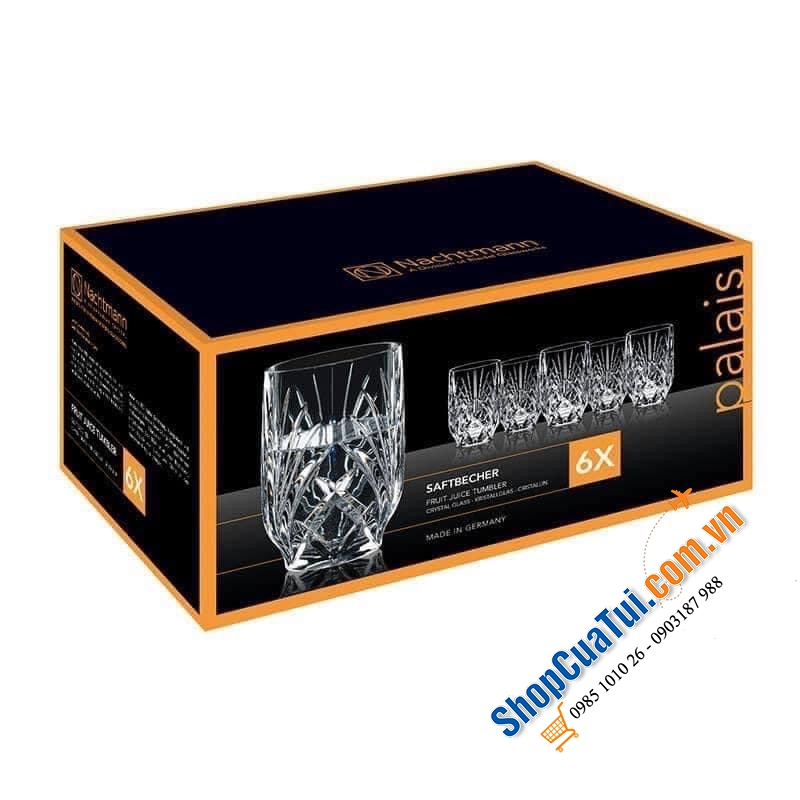 BỘ 6 CỐC PHA LÊ 265ml NACHTMANN PALAIS - Made in Germany