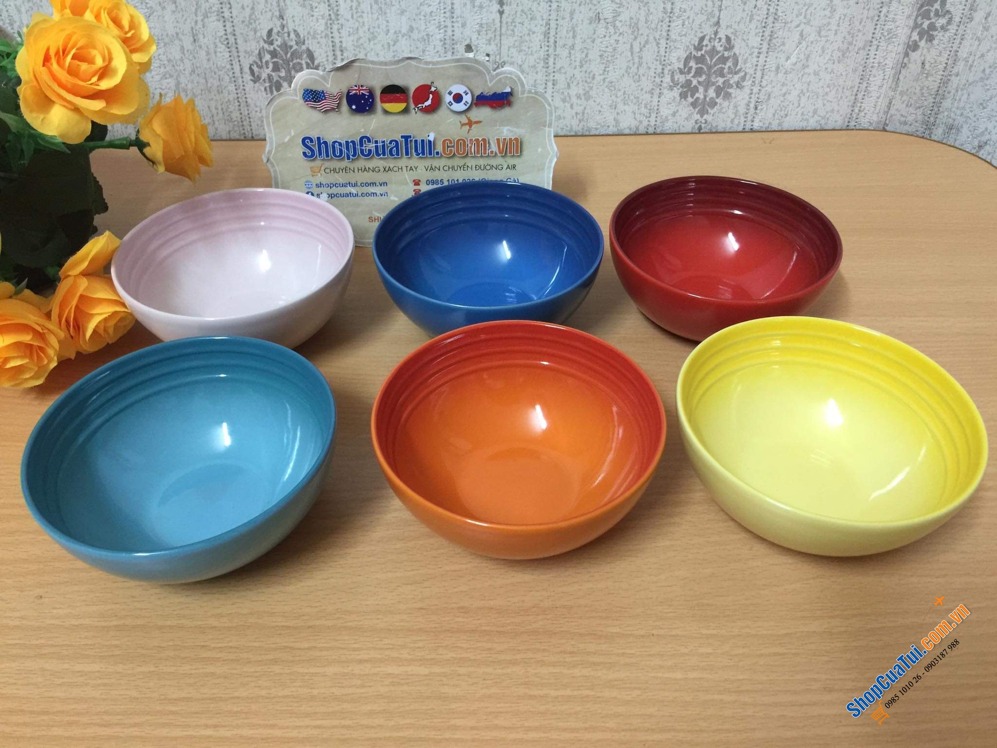 SET 6 BÁT ĂN CƠM CẦU VỒNG LE CREUSET 12 CM