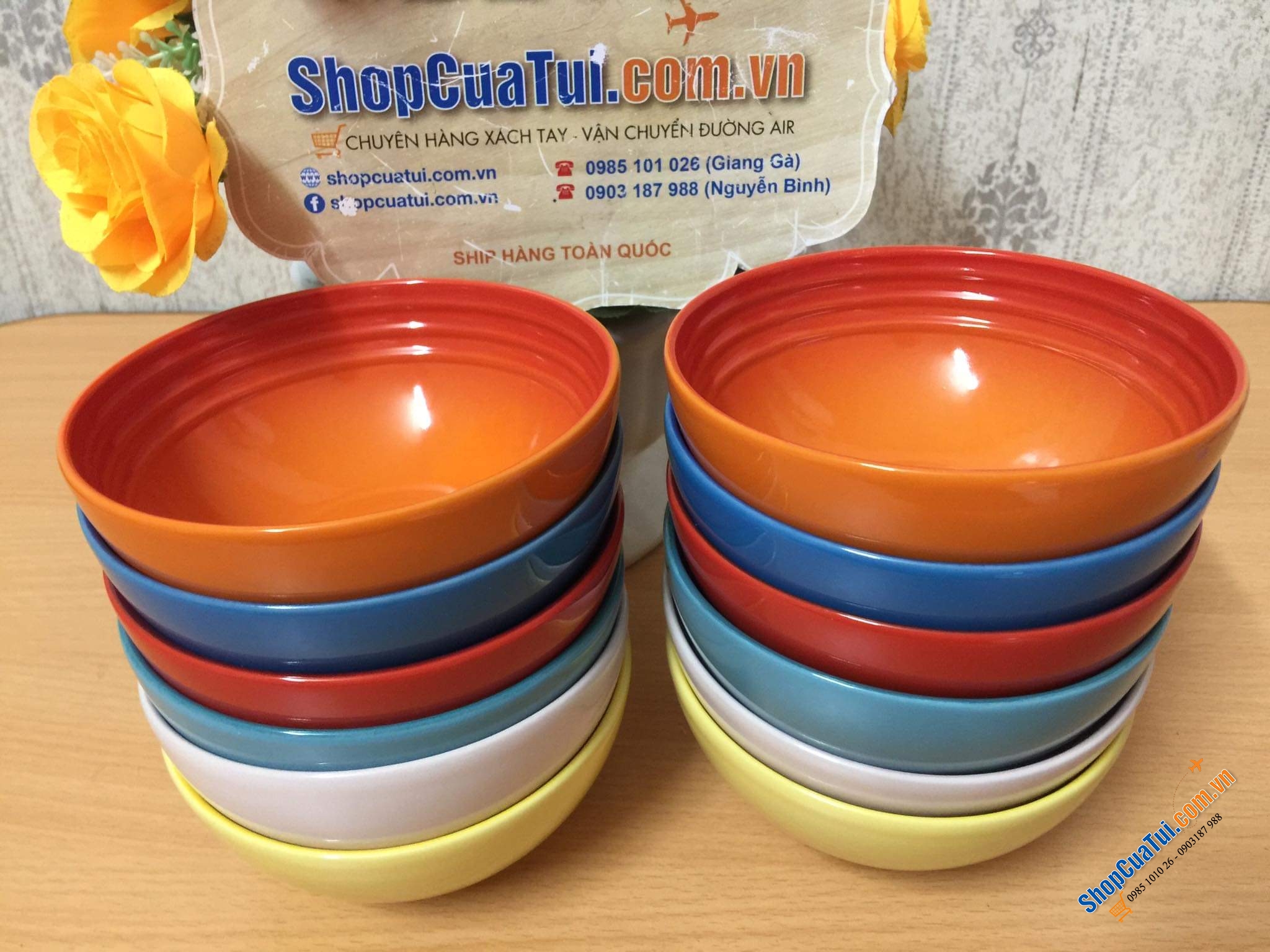 SET 6 BÁT ĂN CƠM CẦU VỒNG LE CREUSET 12 CM