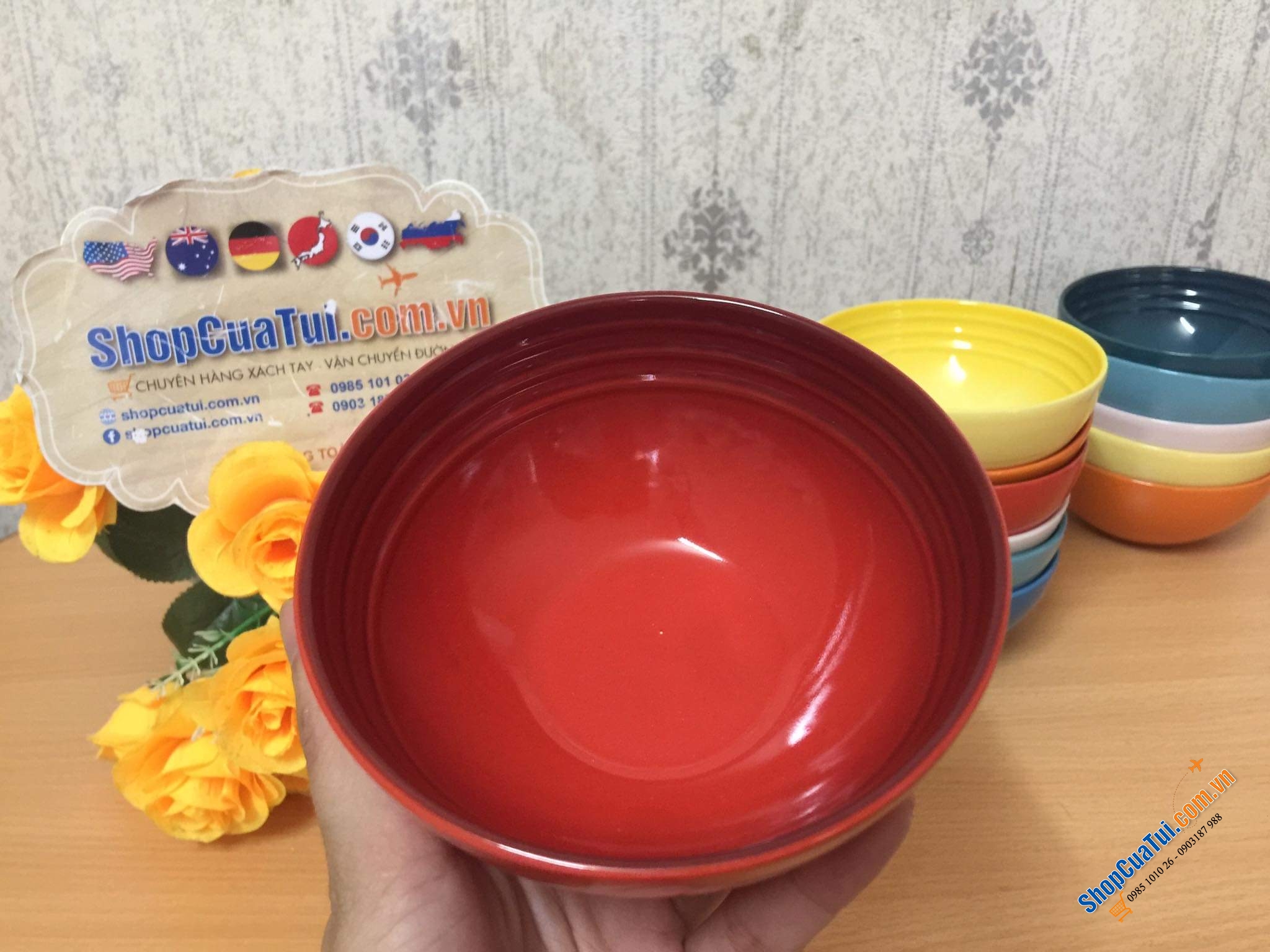 SET 6 BÁT ĂN CƠM CẦU VỒNG LE CREUSET 12 CM