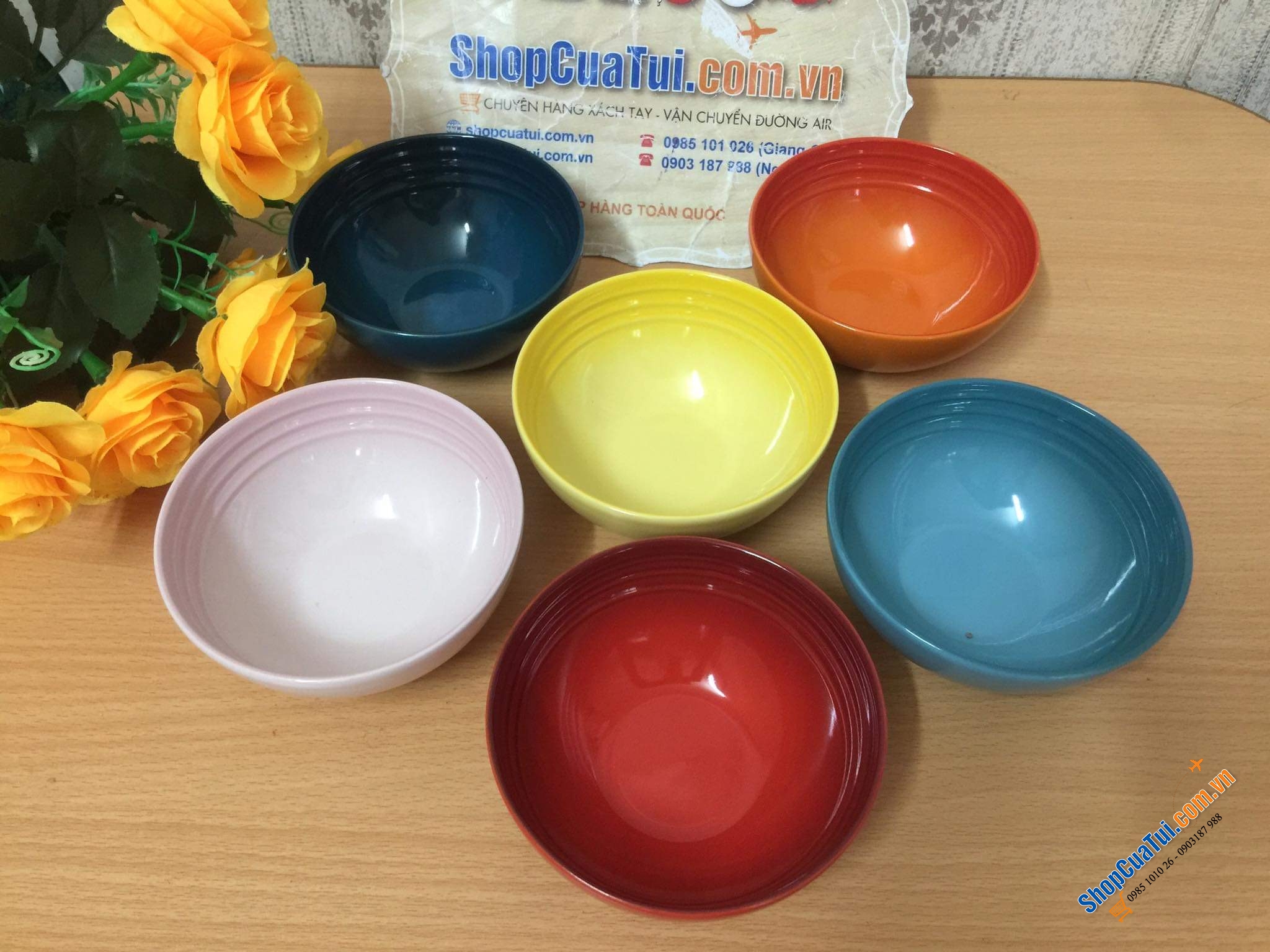 SET 6 BÁT ĂN CƠM CẦU VỒNG LE CREUSET 12 CM