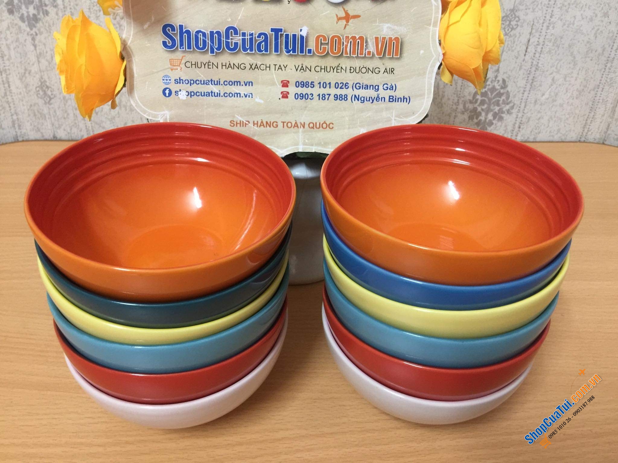 SET 6 BÁT ĂN CƠM CẦU VỒNG LE CREUSET 12 CM