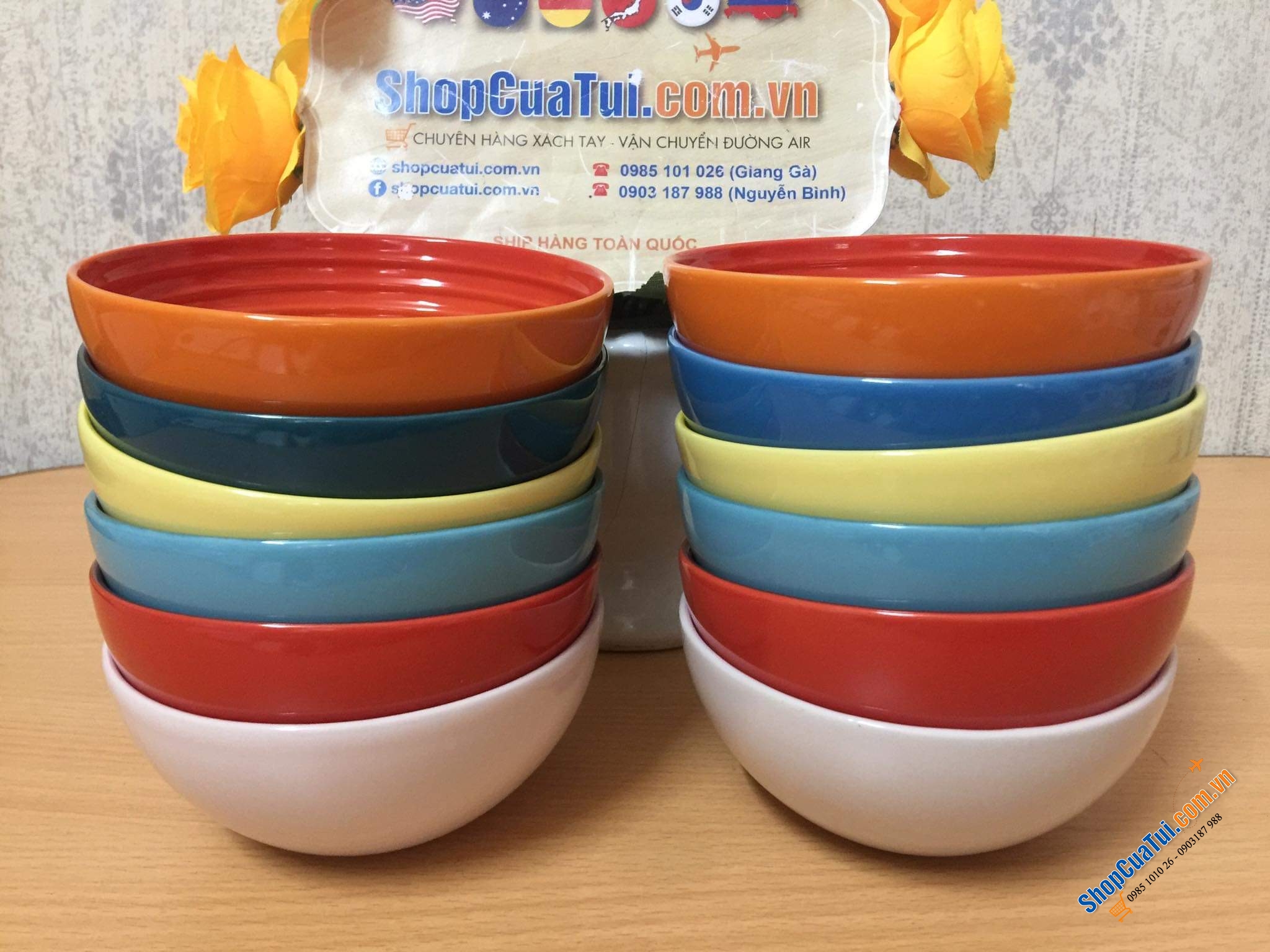 SET 6 BÁT ĂN CƠM CẦU VỒNG LE CREUSET 12 CM