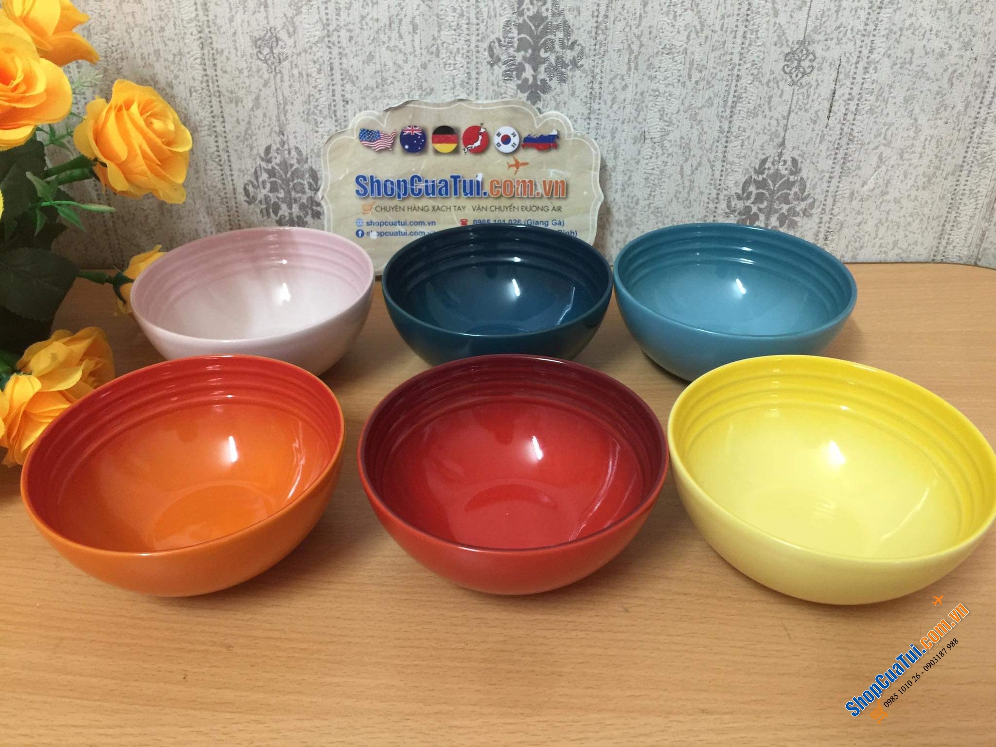 SET 6 BÁT ĂN CƠM CẦU VỒNG LE CREUSET 12 CM