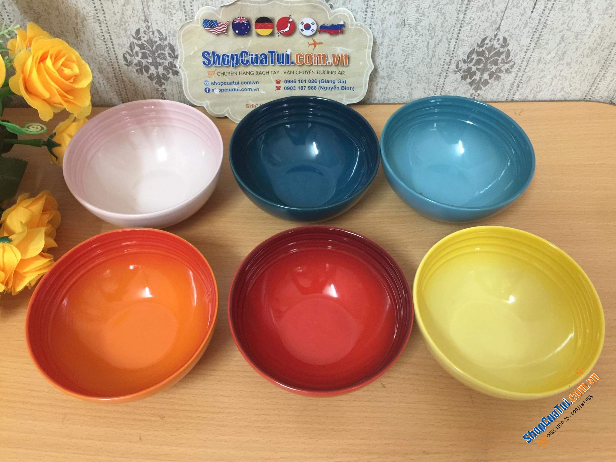 SET 6 BÁT ĂN CƠM CẦU VỒNG LE CREUSET 12 CM