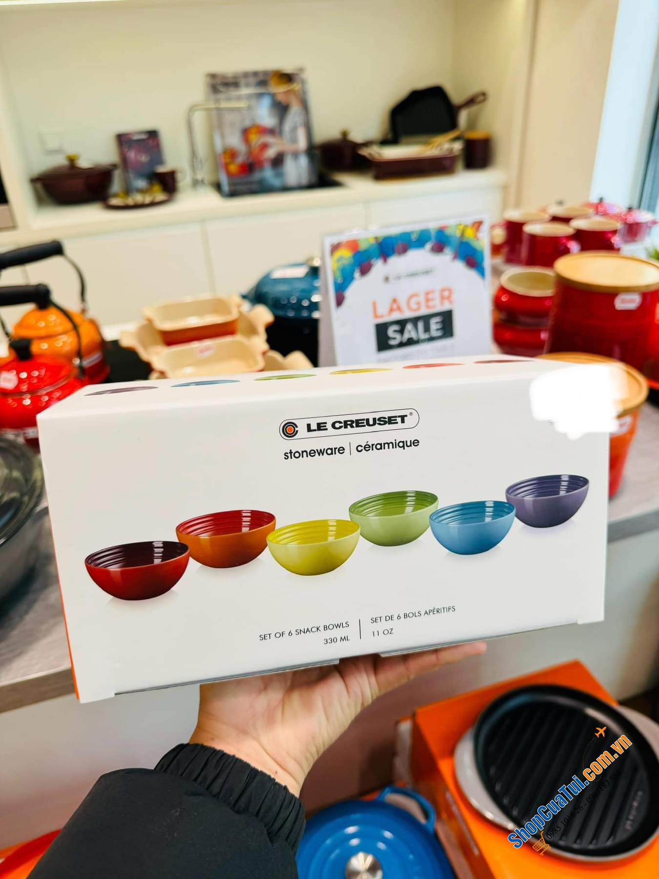 SET 6 BÁT ĂN CƠM CẦU VỒNG LE CREUSET 12 CM