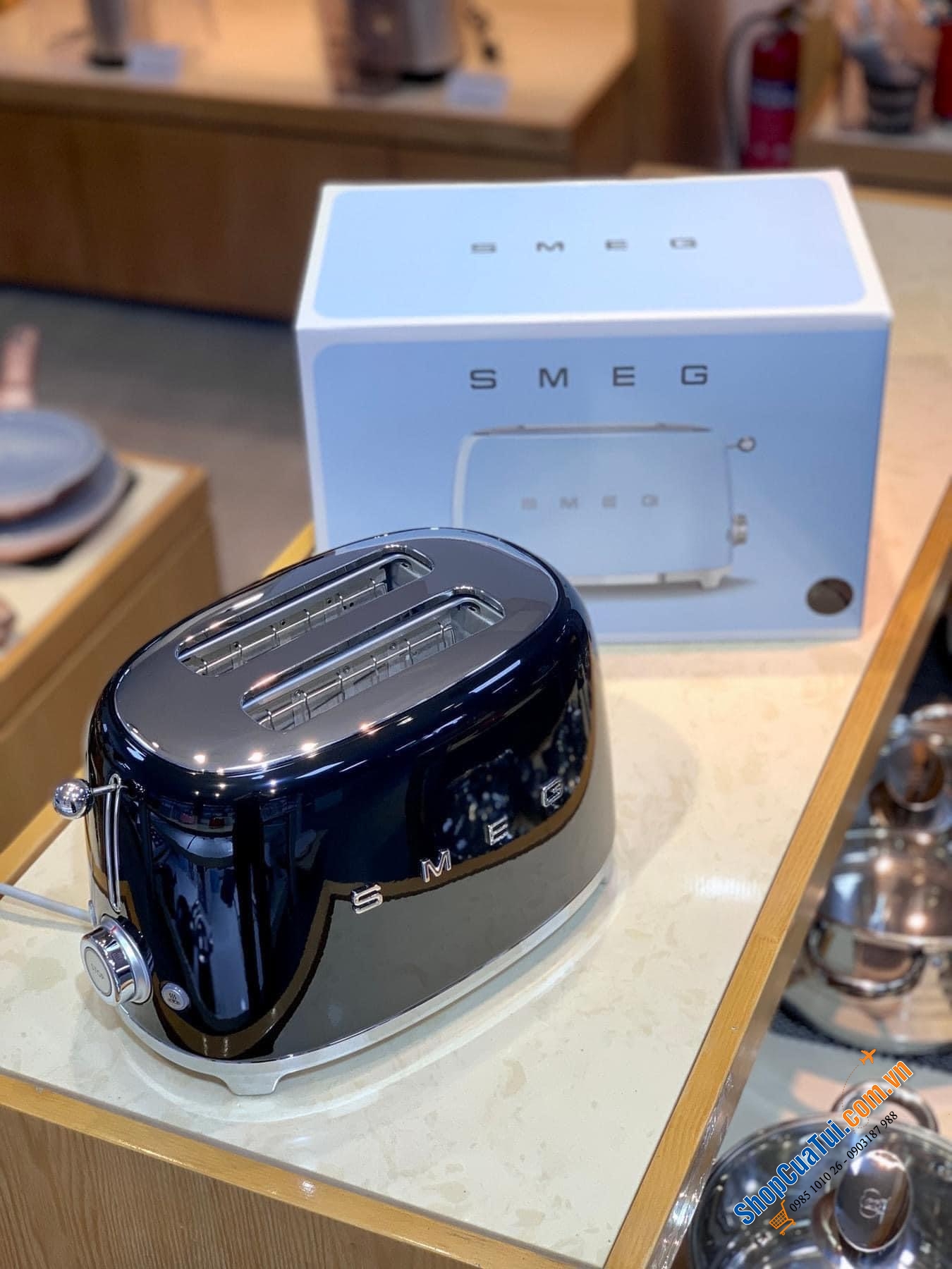 Máy Nướng Bánh Mì Smeg TSF01PBEU Pastel Blue  - SIÊU PHẨM CHO BỮA SÁNG NGON - BỔ DƯỠNG - TIỆN LỢI