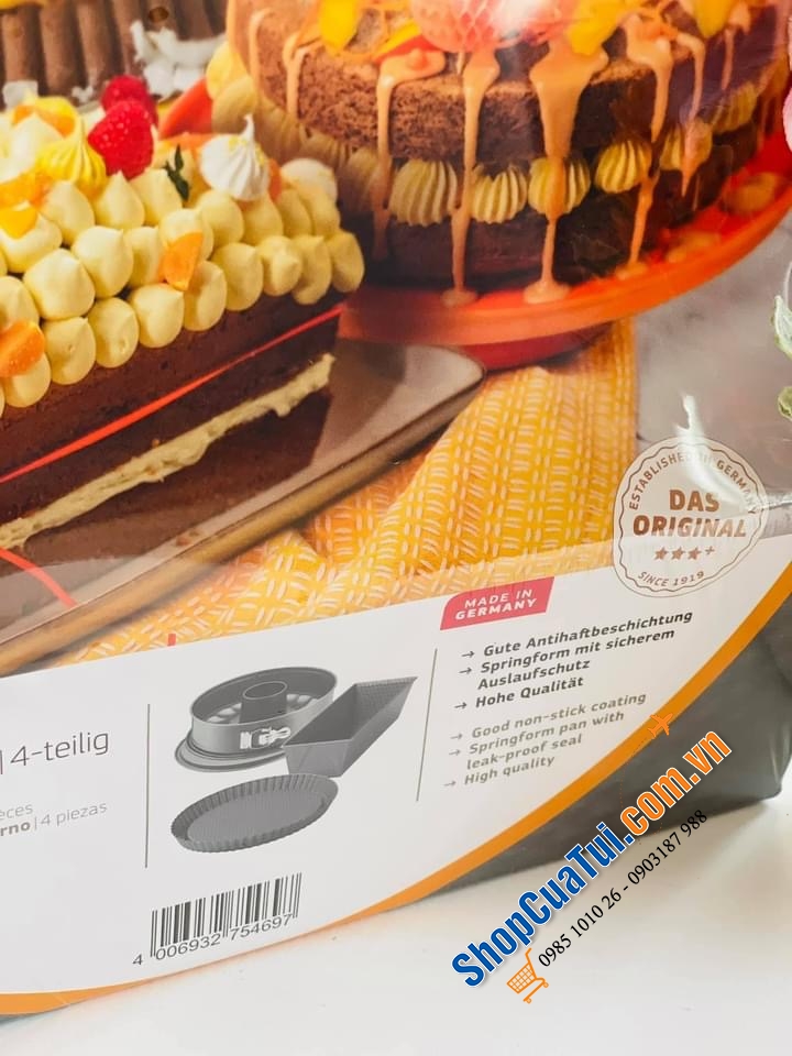 SET 3 KHUÔN BÁNH CƠ BẢN KAISER GOURMET - MADE IN GERMANY.