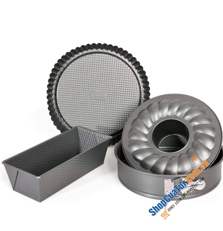 SET 3 KHUÔN BÁNH CƠ BẢN KAISER GOURMET - MADE IN GERMANY.