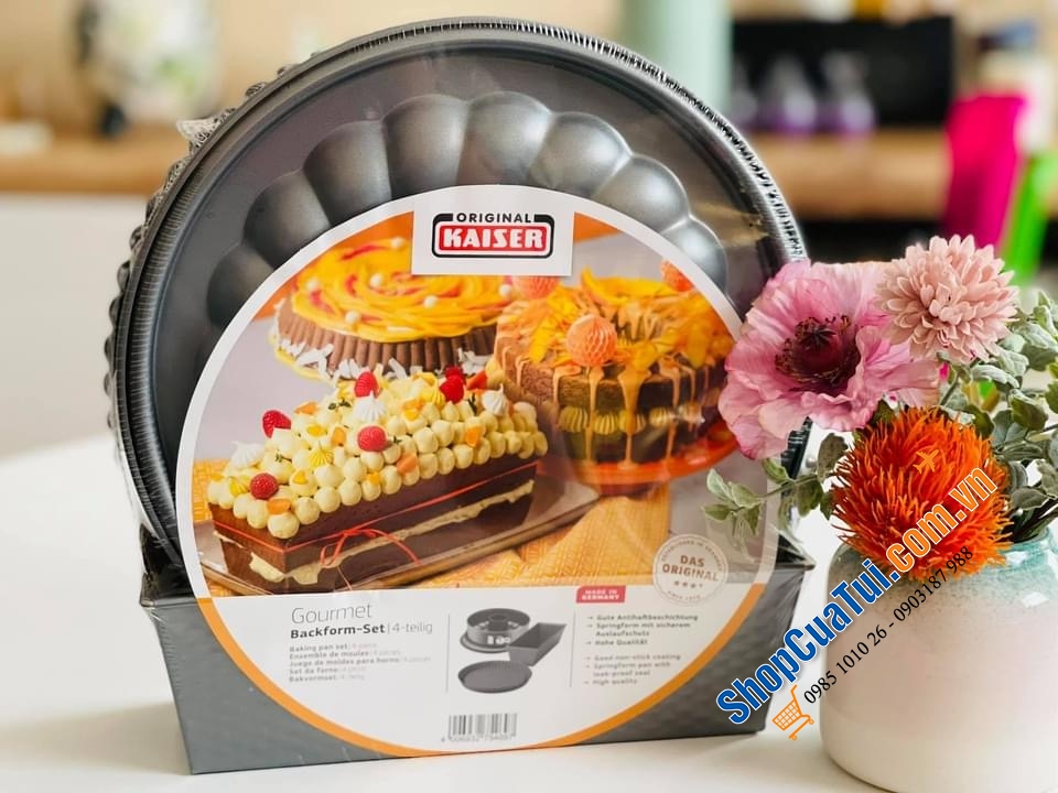 SET 3 KHUÔN BÁNH CƠ BẢN KAISER GOURMET - MADE IN GERMANY.