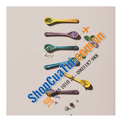 SET 4 THÌA SỨ LE CREUSET BOTANIQUE.