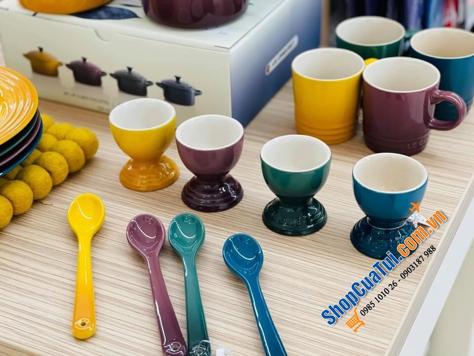 SET 4 THÌA SỨ LE CREUSET BOTANIQUE.