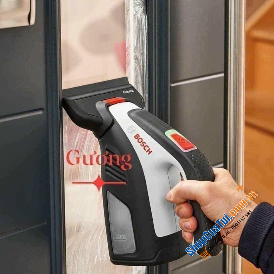 MÁY LAU KÍNH BOSCH – PHÙ HỢP ĐỂ LAU & HÚT SẠCH SẼ CÁC VẾT BỤI BẨN TRÊN CÁC MẶT KÍNH Ô TÔ; CÁC LOẠI CỬA KÍNH; TỦ KÍNH; CÁC LOẠI GƯƠNG; CÁC BỀ MẶT TỦ GỖ; NHỰA…SẠCH TRONG KHÔNG TÌ VẾT CHỈ TRONG 1 NỐT NHẠC.