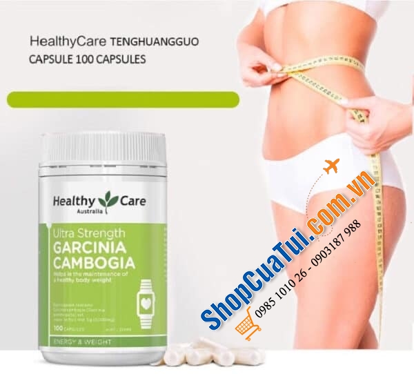 Viên uống giảm cân Healthy Care Garcinia Cambogia Ultra Strength 5000 100 Cápules ( mẫu mới)
