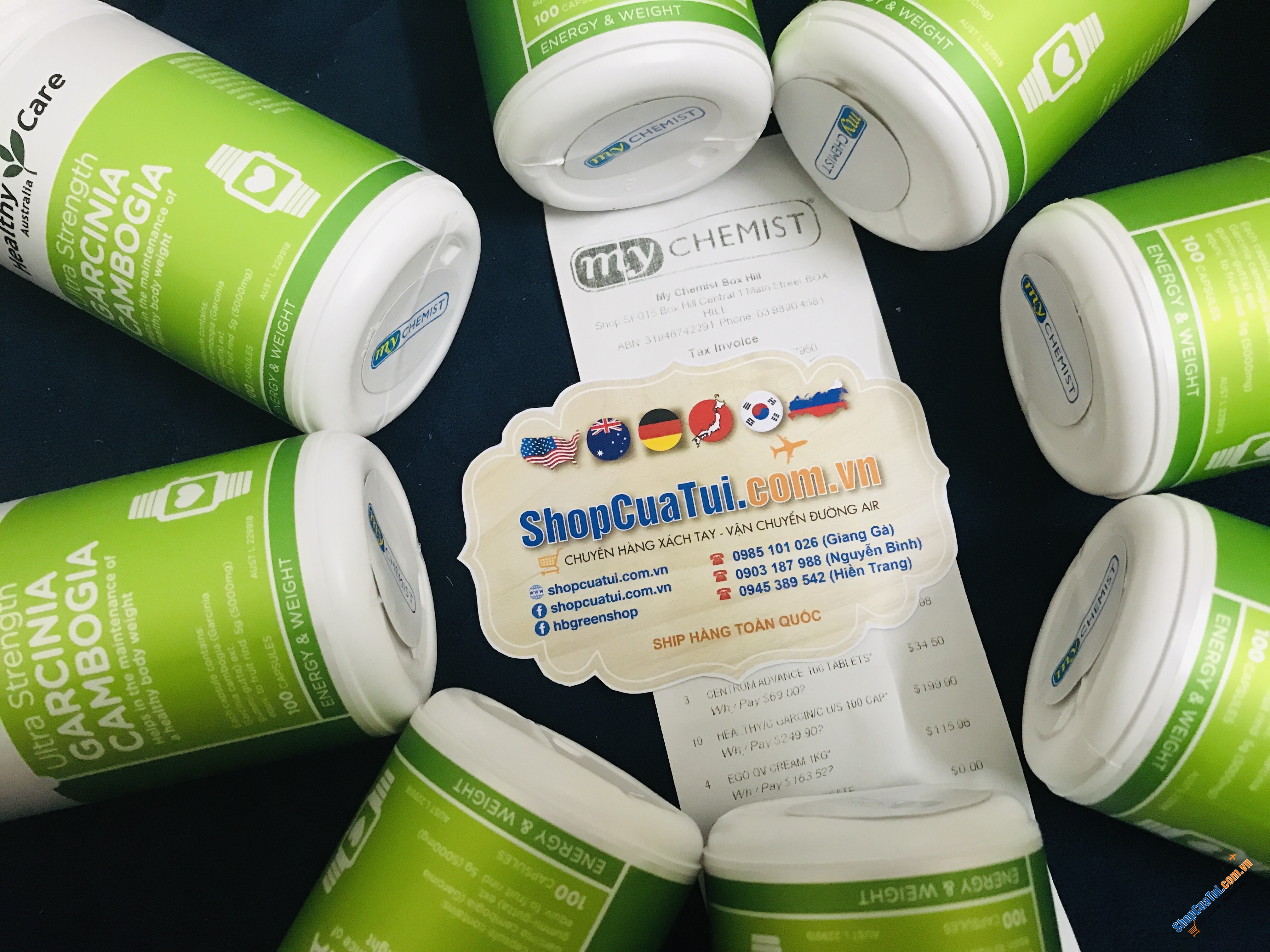 Viên uống giảm cân Healthy Care Garcinia Cambogia Ultra Strength 5000 100 Cápules ( mẫu mới)