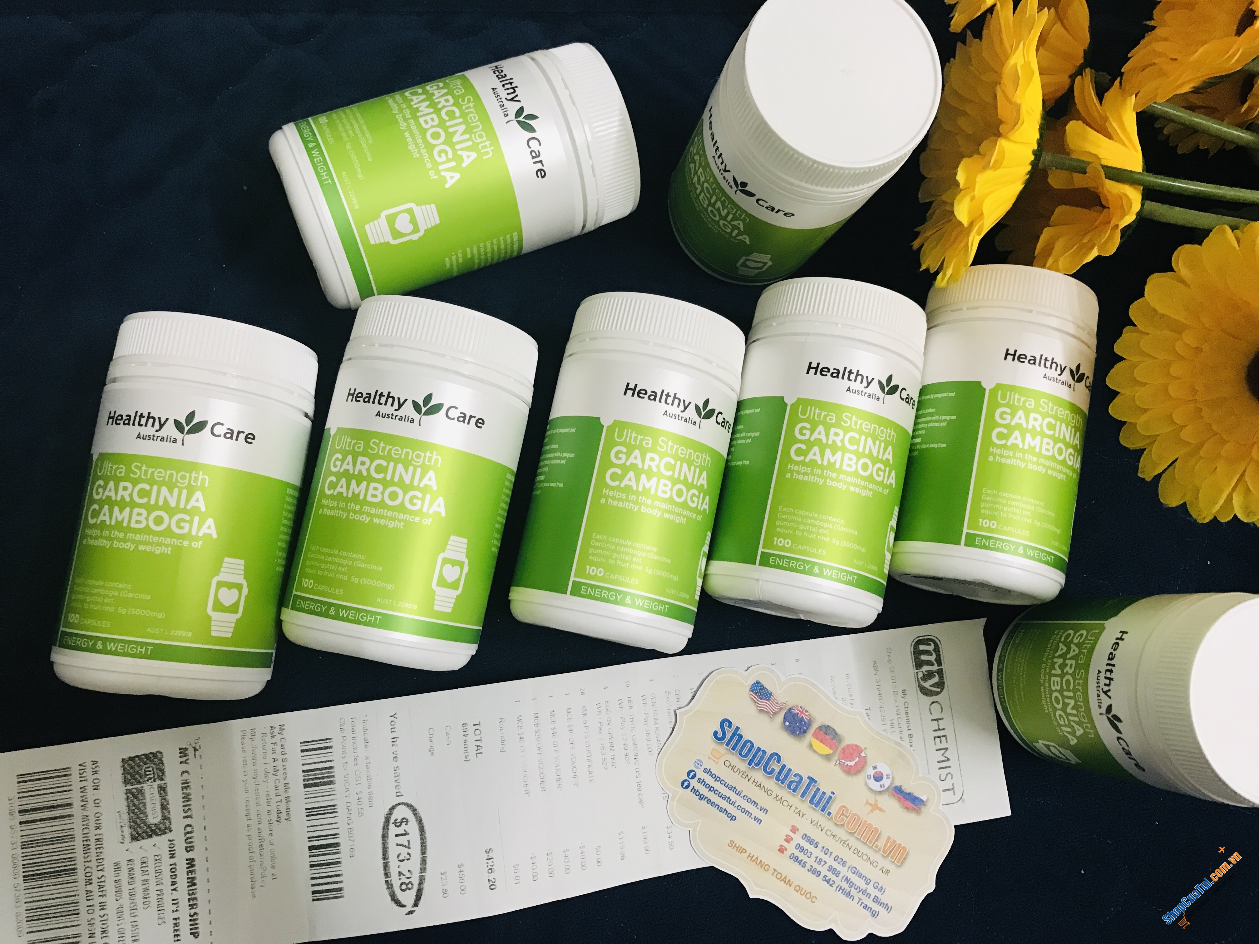 Viên uống giảm cân Healthy Care Garcinia Cambogia Ultra Strength 5000 100 Cápules ( mẫu mới)
