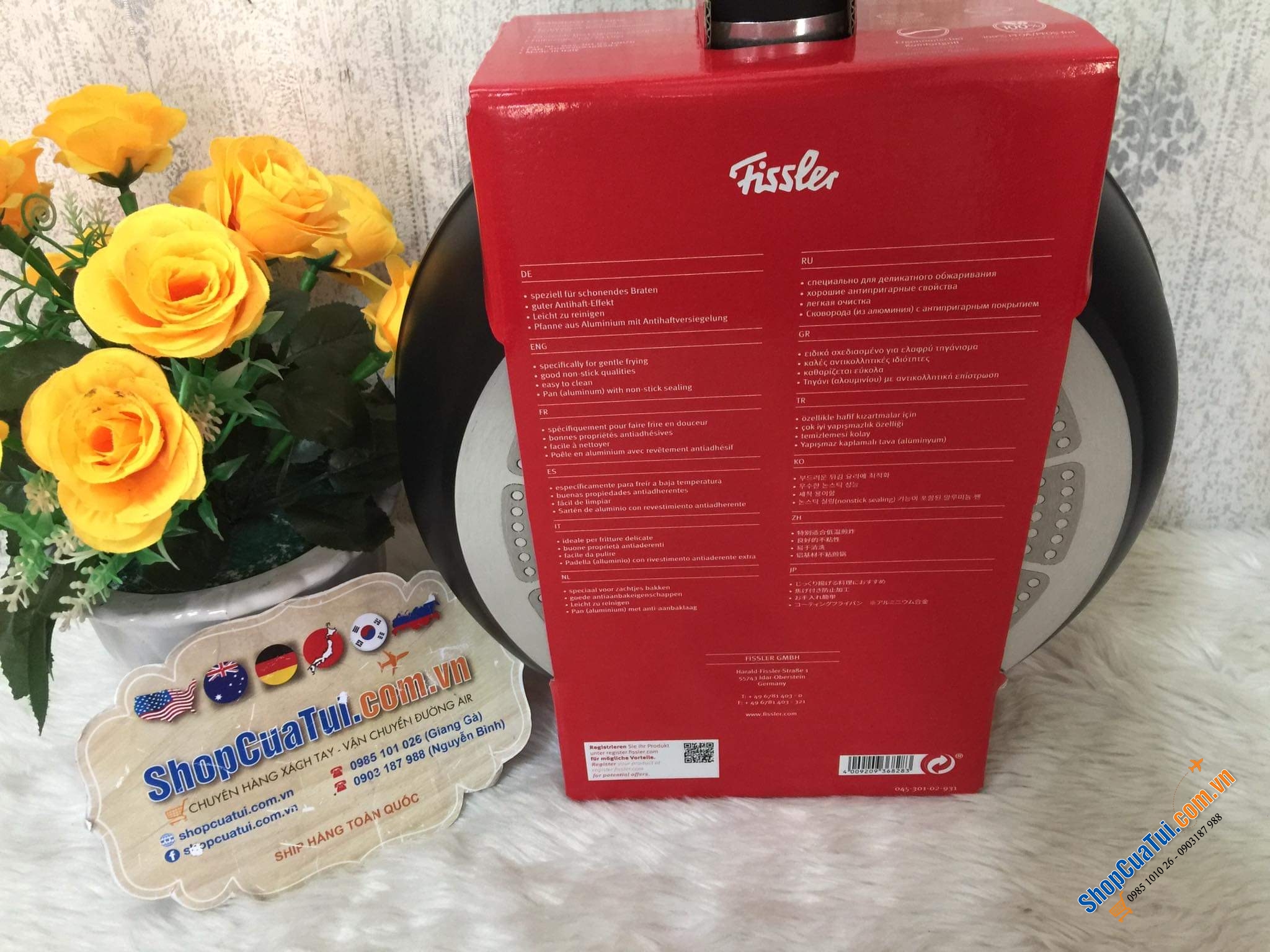Set đôi Chảo rán Fissler Cenit Induktion 24 cm + 28 cm - Made in Italy