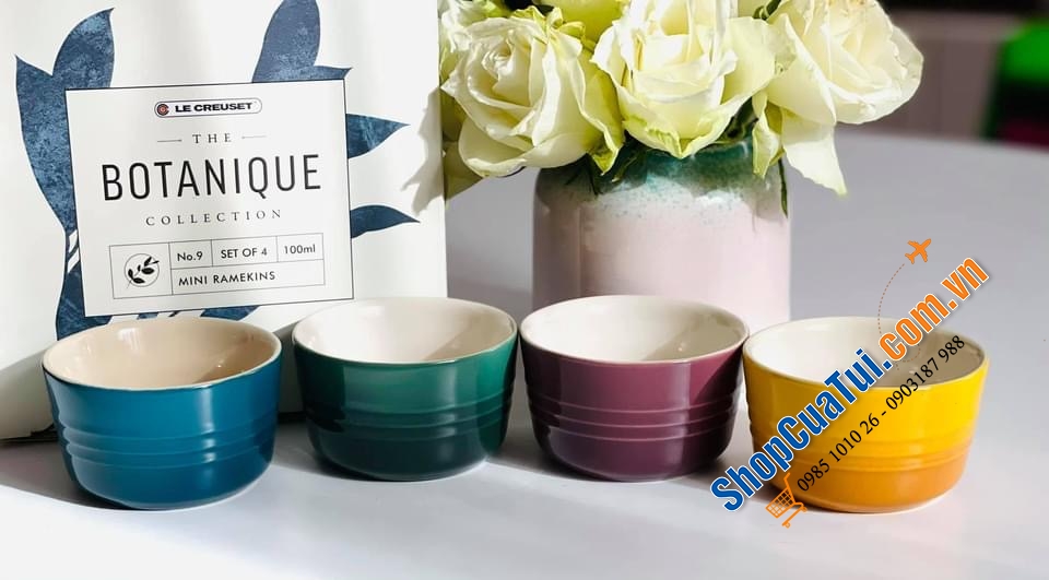 Set 4 Hũ Le creuset 100ml Botanique 8cm