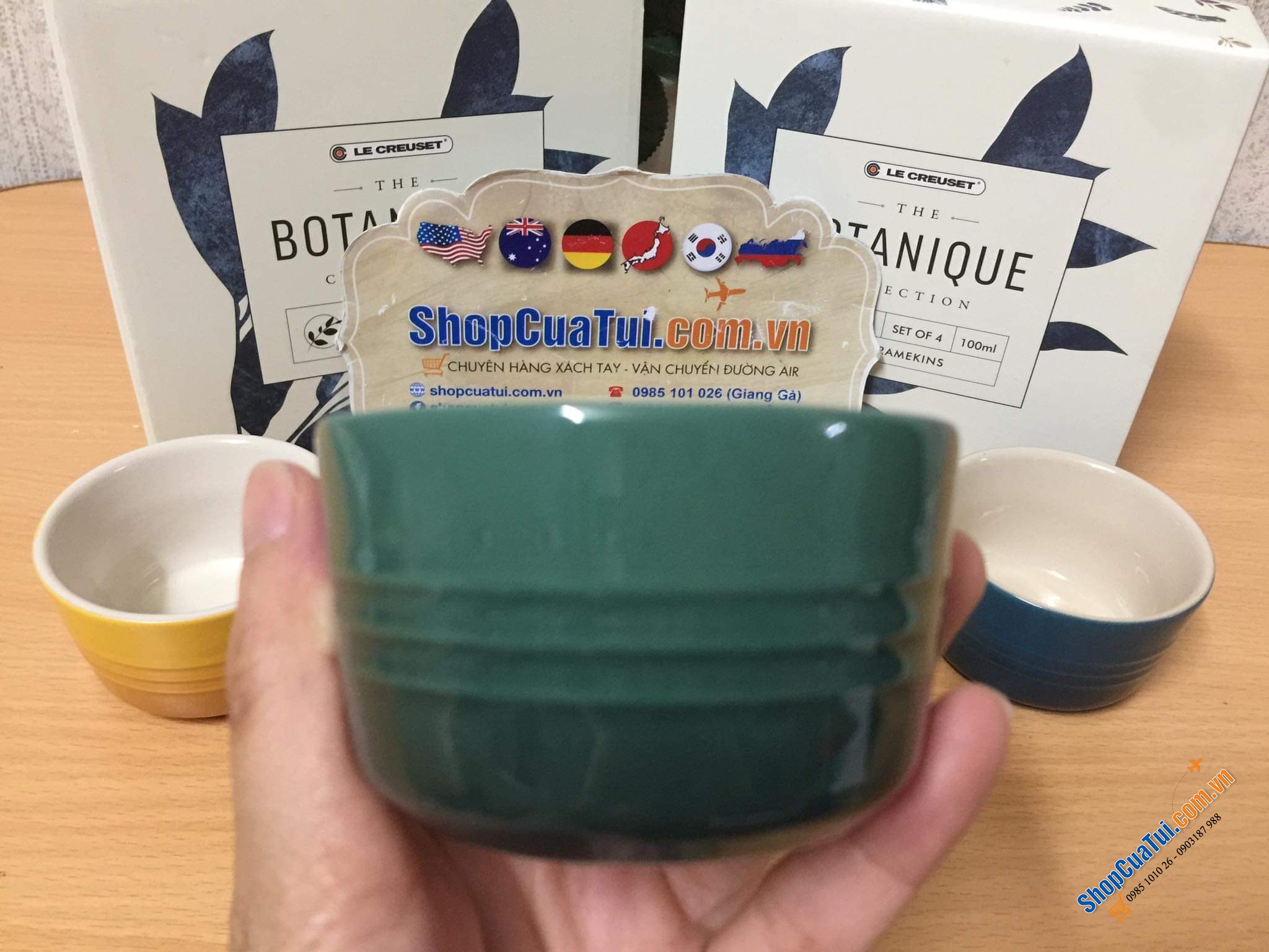Set 4 Hũ Le creuset 100ml Botanique 8cm