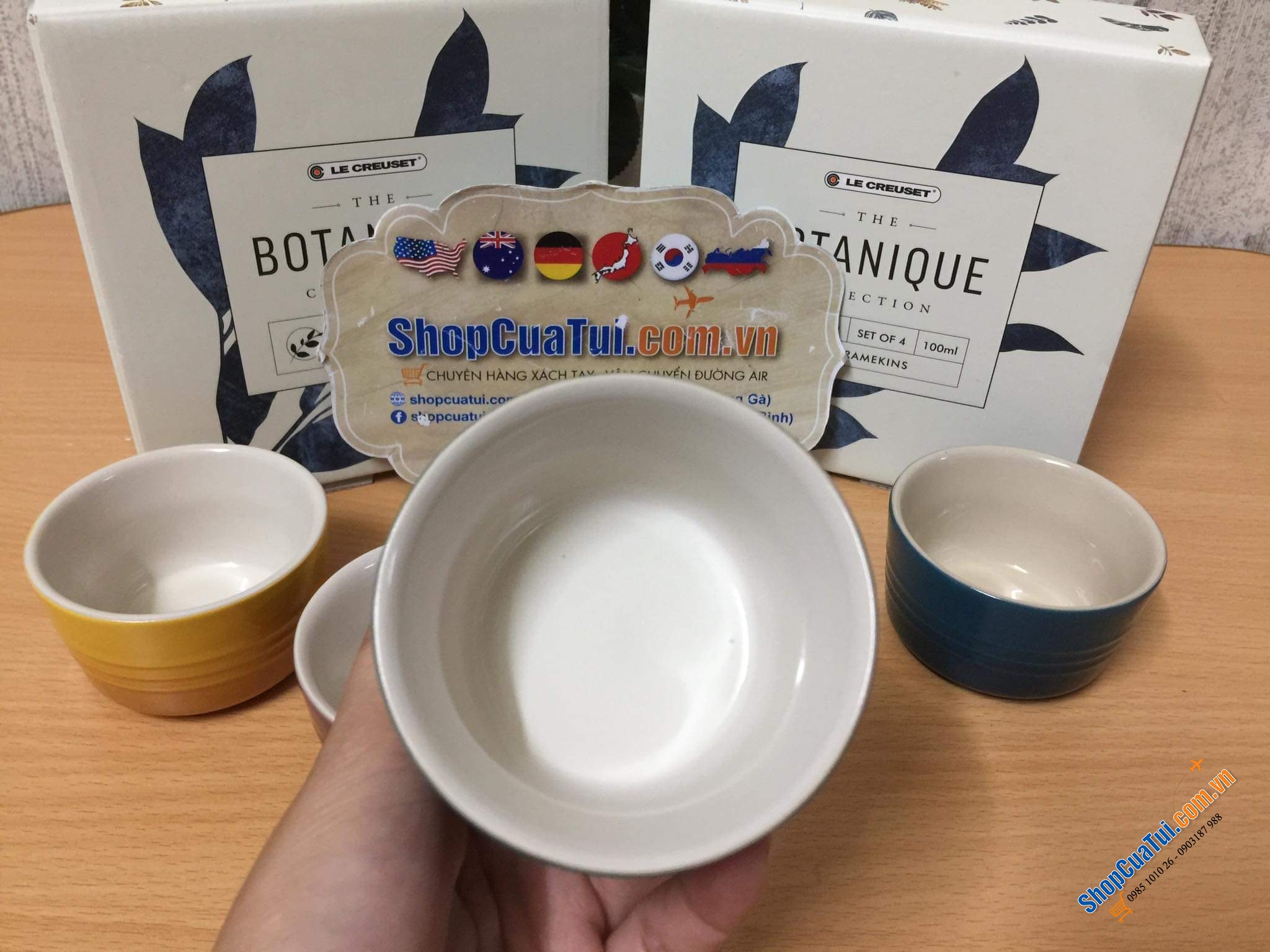 Set 4 Hũ Le creuset 100ml Botanique 8cm