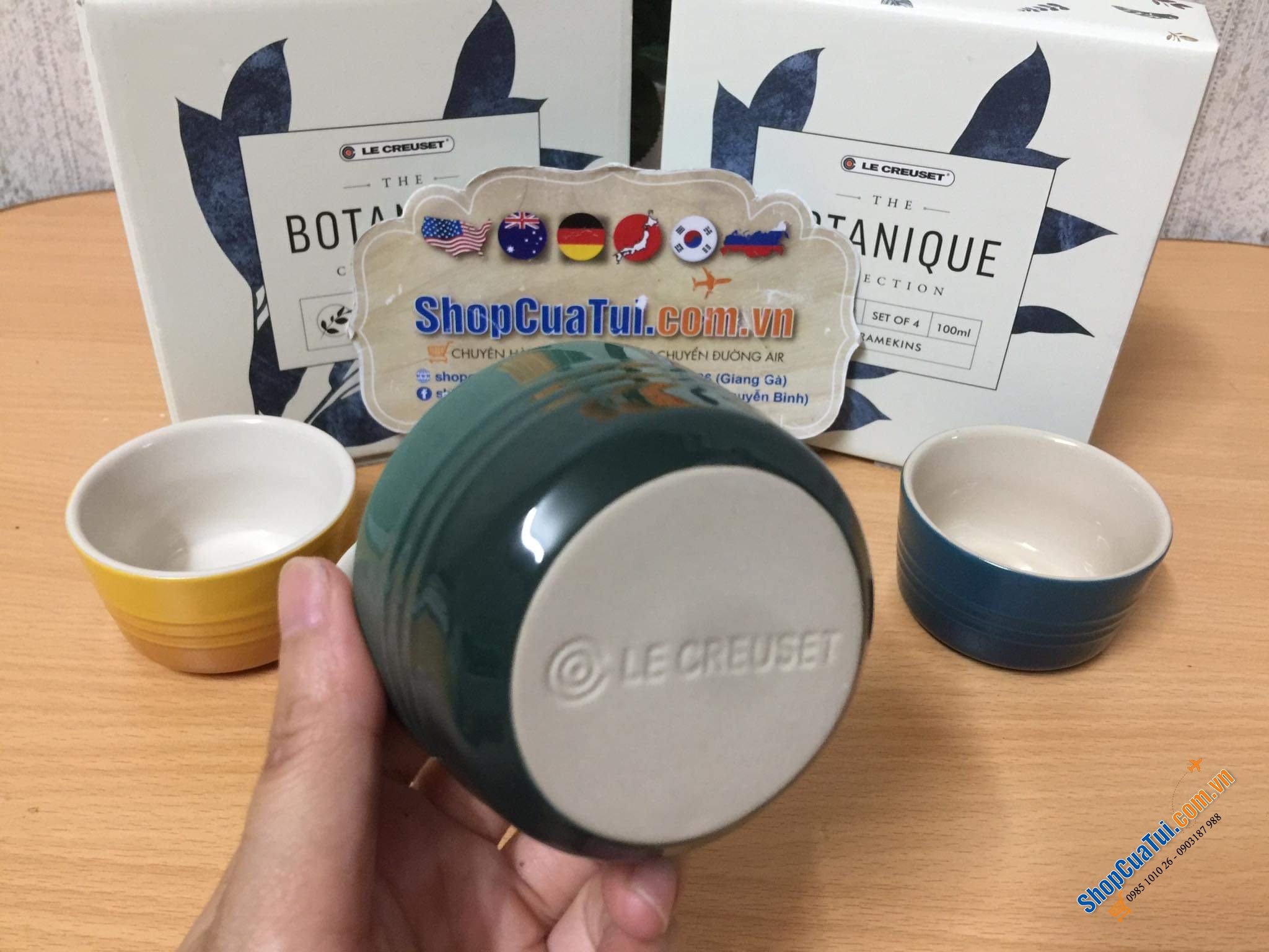 Set 4 Hũ Le creuset 100ml Botanique 8cm