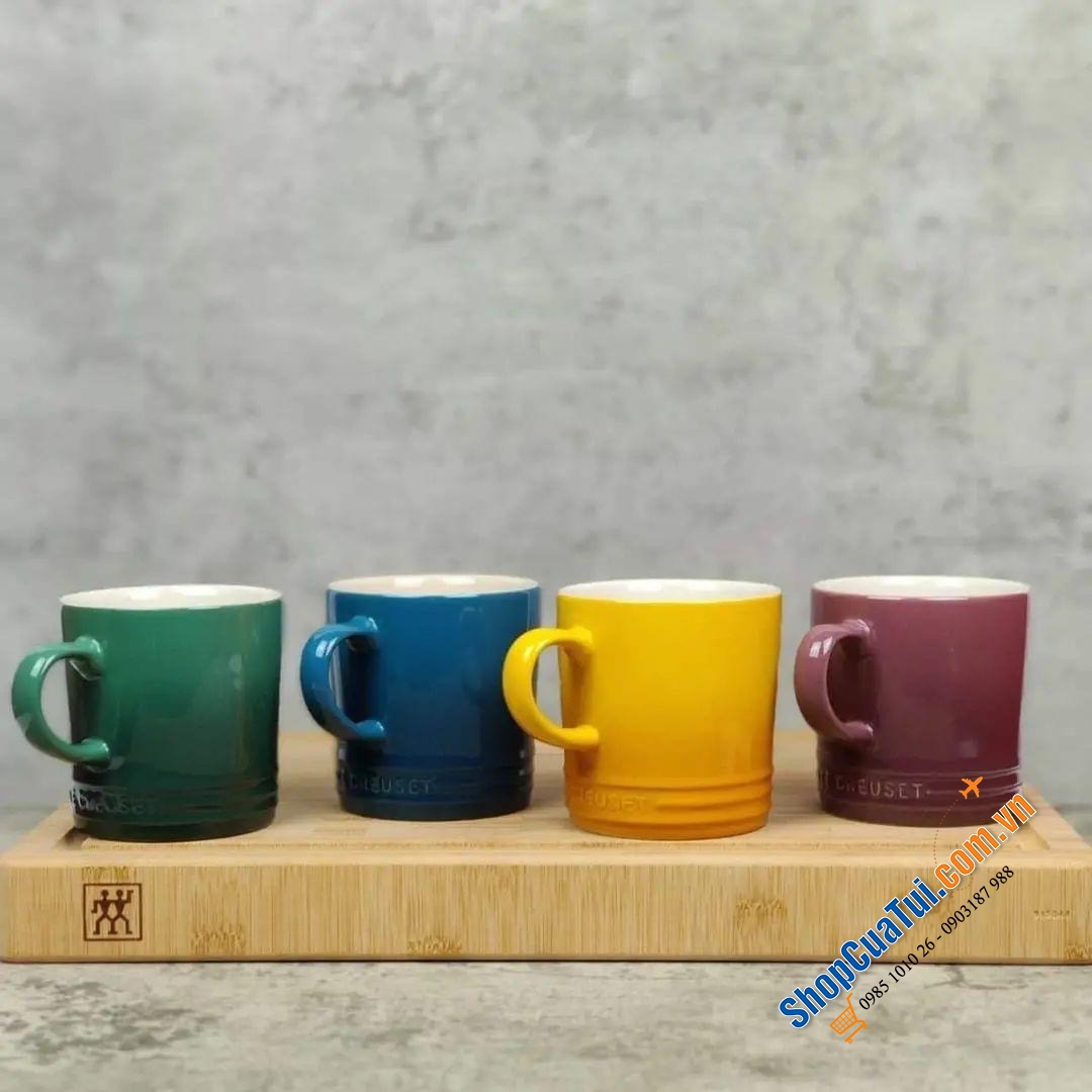 SET 4 CỐC LE CREUSET KÈM HỘP BOTANIQUE  350ml - MUA AUTH TẠI ĐỨC ĐỦ BILL