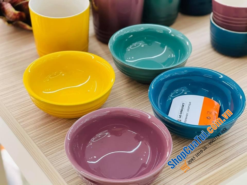 SET 4 BÁT LE CREUSET 10 CM KÈM HỘP BOTANIQUE - MUA AUTH TẠI ĐỨC ĐỦ BILL