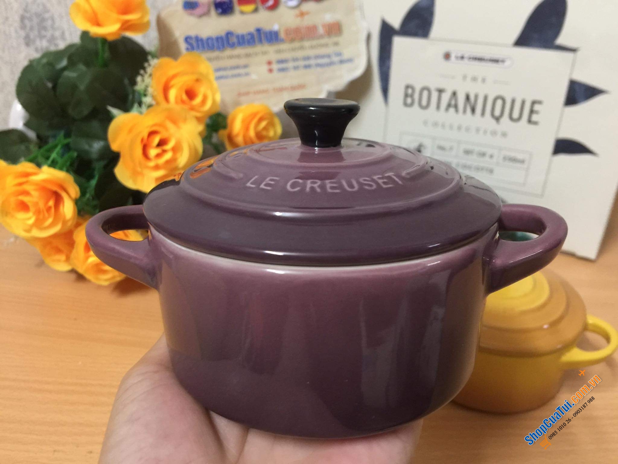 SET 4 NỒI LE CREUSET 10 CM KÈM HỘP BOTANIQUE - MUA AUTH TẠI ĐỨC ĐỦ BILL