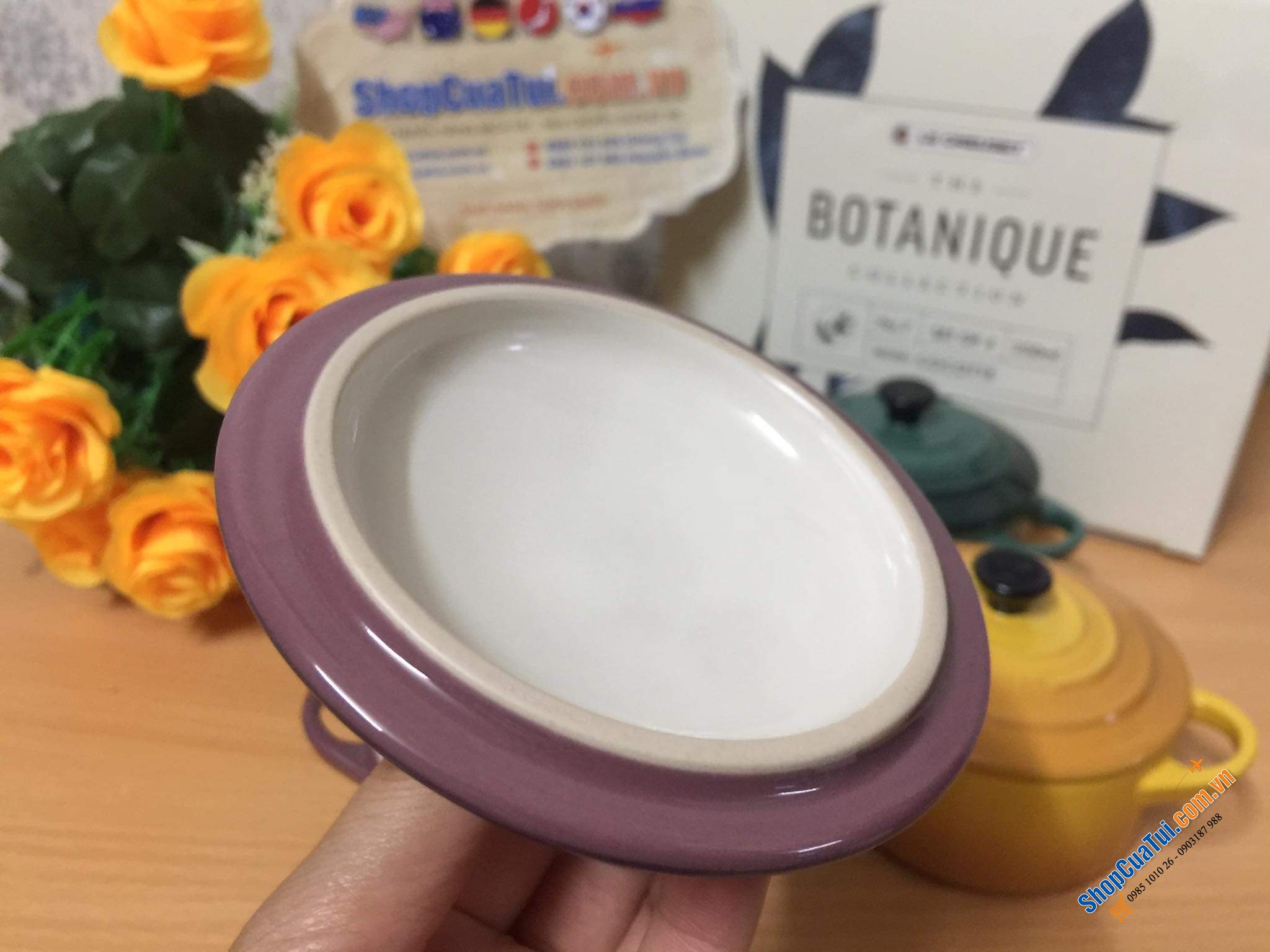 SET 4 NỒI LE CREUSET 10 CM KÈM HỘP BOTANIQUE - MUA AUTH TẠI ĐỨC ĐỦ BILL