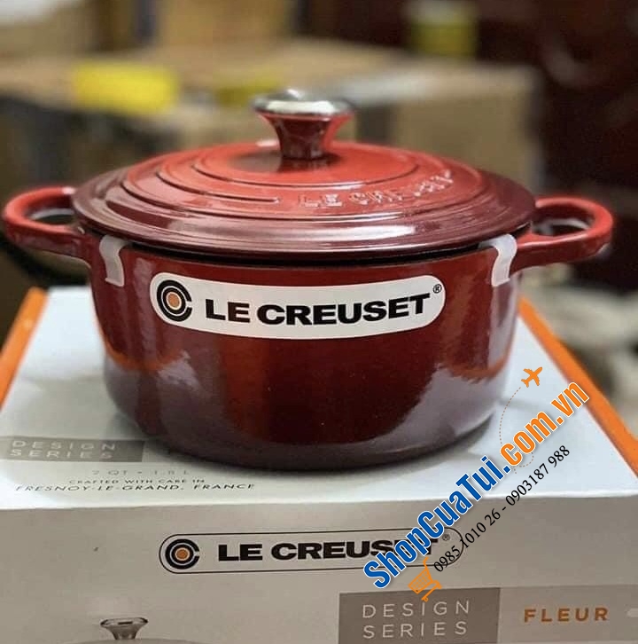 NỒI Le Creuset 18 cm MÀU ĐỎ - 1,8 L - Made in France