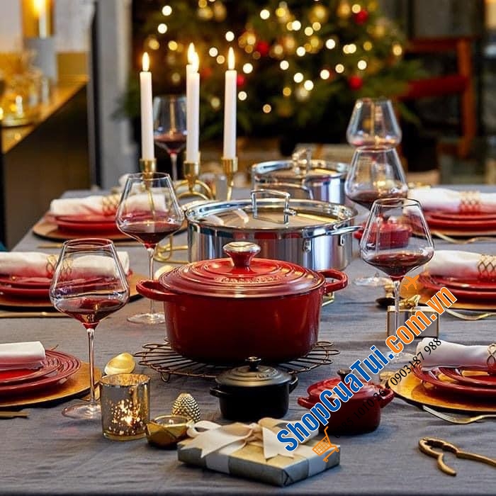 NỒI Le Creuset 18 cm MÀU ĐỎ - 1,8 L - Made in France