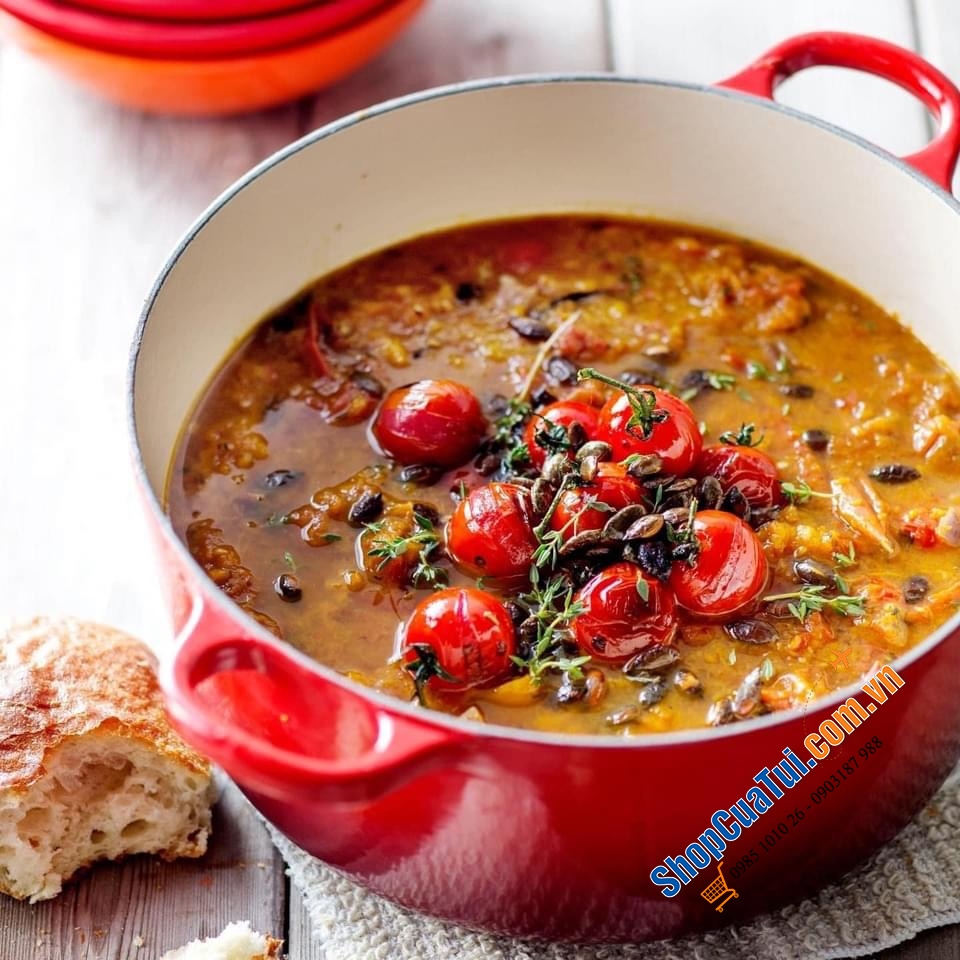 NỒI Le Creuset 18 cm MÀU ĐỎ - 1,8 L - Made in France