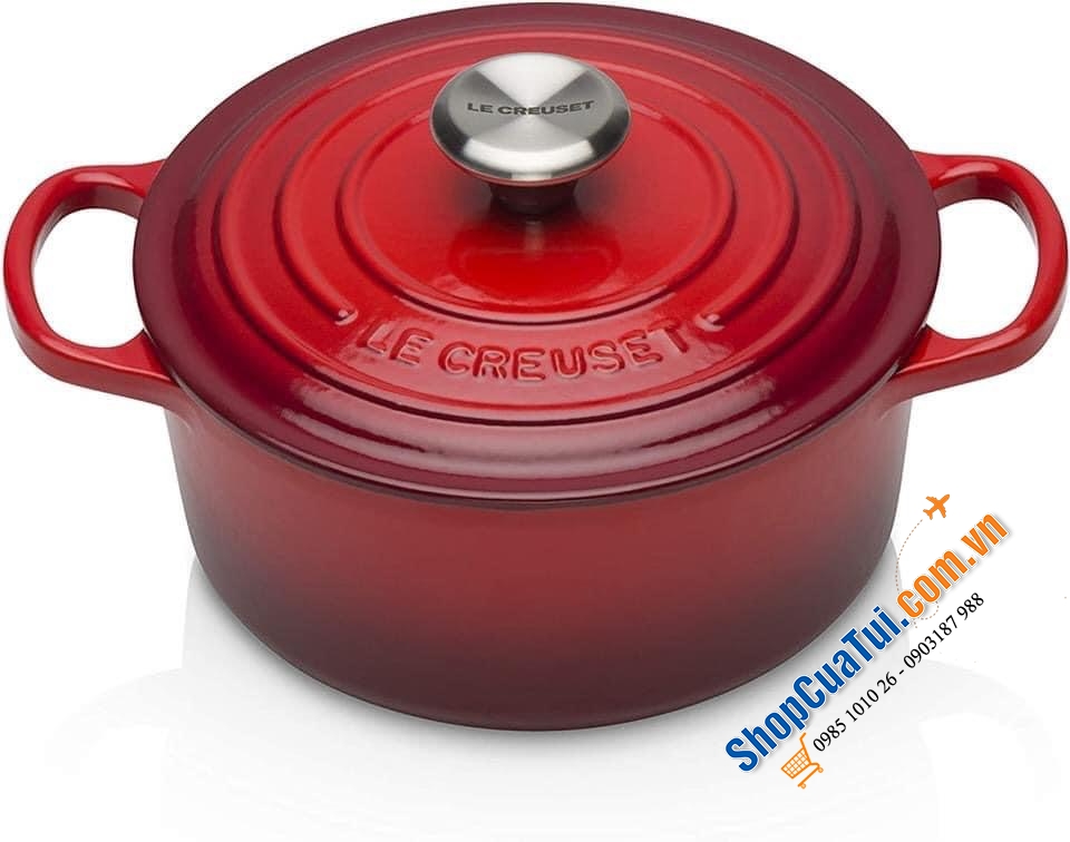 NỒI Le Creuset 18 cm MÀU ĐỎ - 1,8 L - Made in France