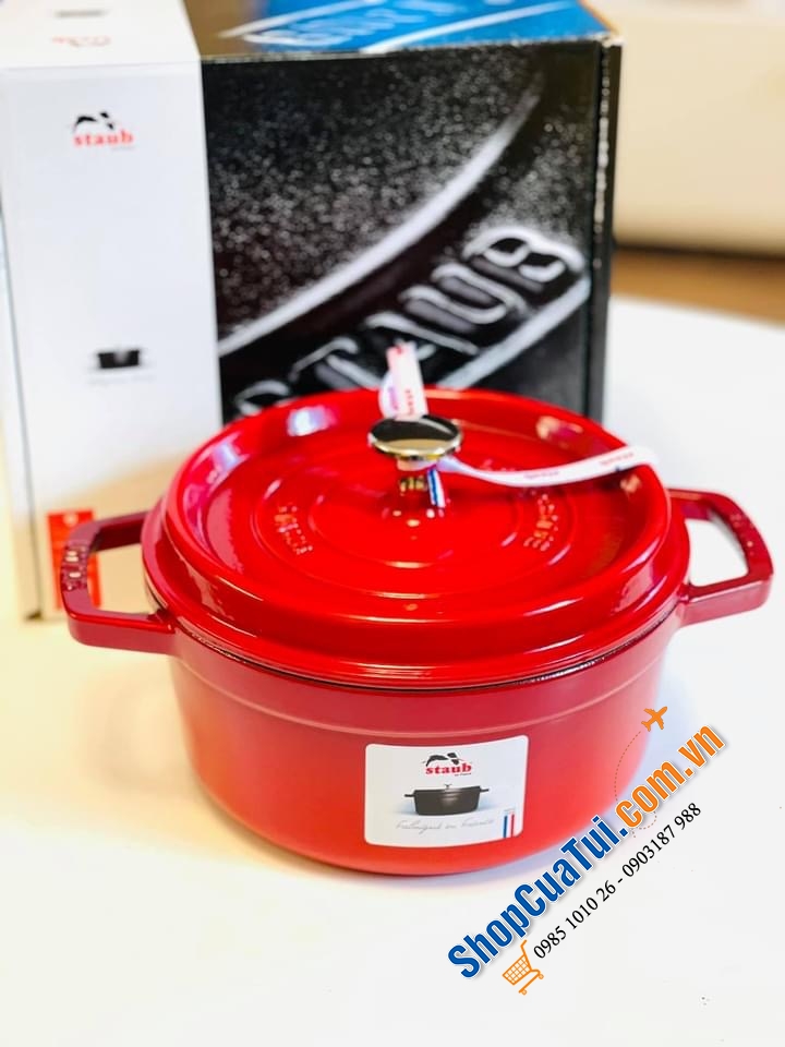 NỒI STAUB 22 CM MÀU ĐỎ TƯƠI CHERRY