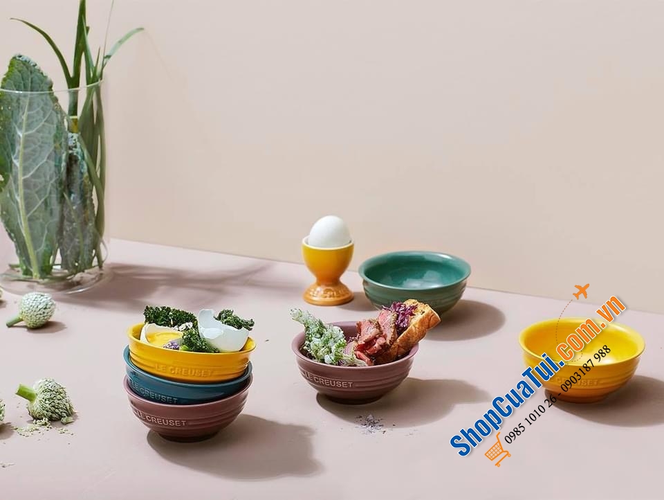 SET 4 CỐC ĐỰNG TRỨNG LE CREUSET BOTANIQUE