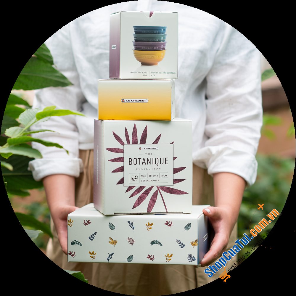 SET 4 CỐC ĐỰNG TRỨNG LE CREUSET BOTANIQUE