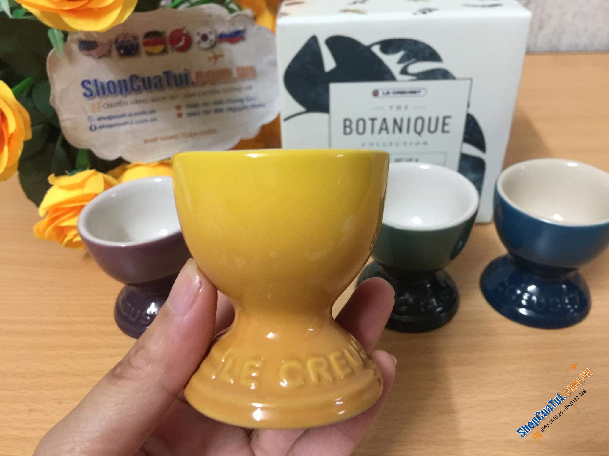 SET 4 CỐC ĐỰNG TRỨNG LE CREUSET BOTANIQUE