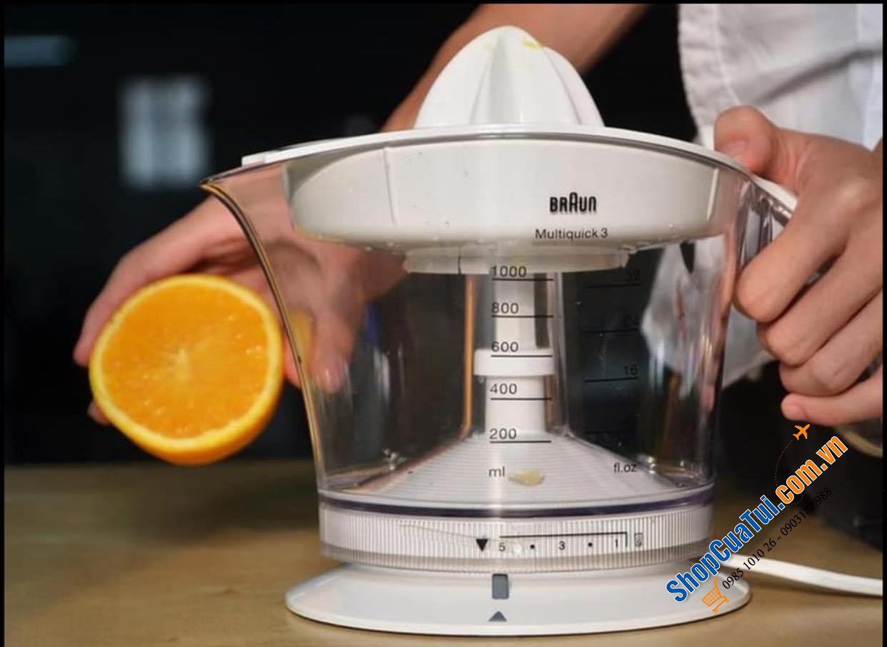 MÁY VẮT CAM BRAUN CJ3000 Tribute Collection màu trắng