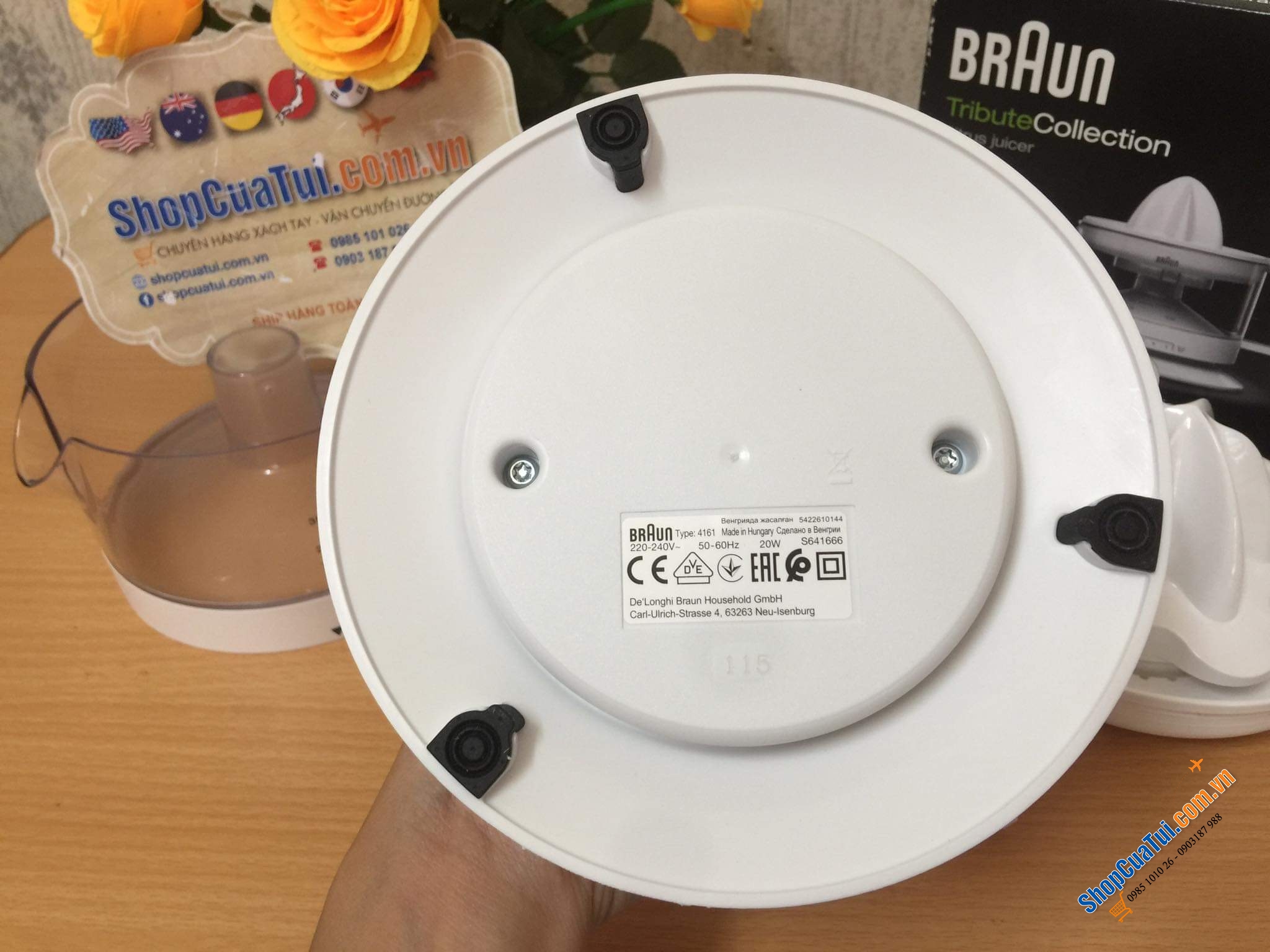 MÁY VẮT CAM BRAUN CJ3000 Tribute Collection màu trắng