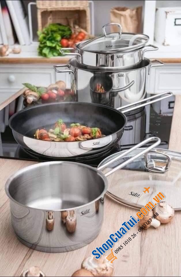 Bộ nồi silit Alicante 4 món kèm chảo.