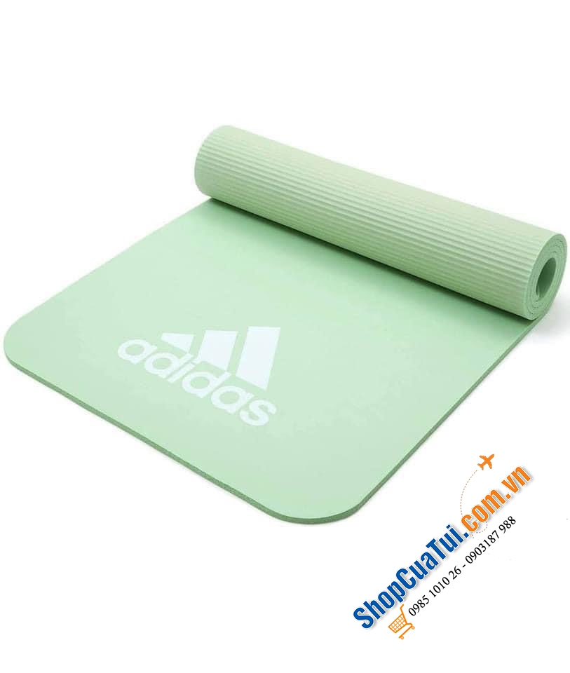 THẢM TẬP ADIDAS 0,7 cm - màu xanh mint mát mắt - kích thước 176 cm x 61cmx 0,7 cm