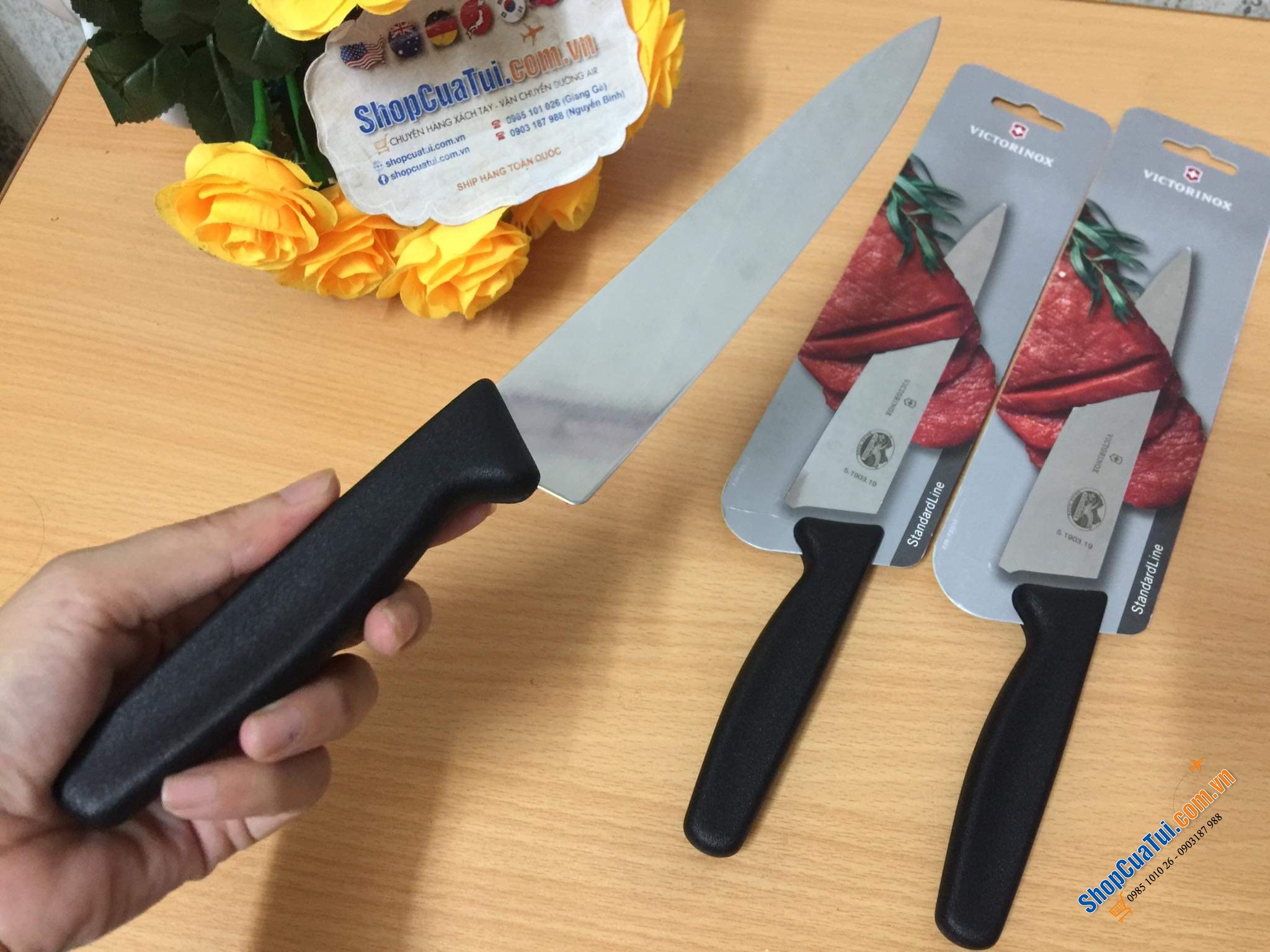 DAO THÁI THỊT VICTORINOX (hình miếng thịt bò).