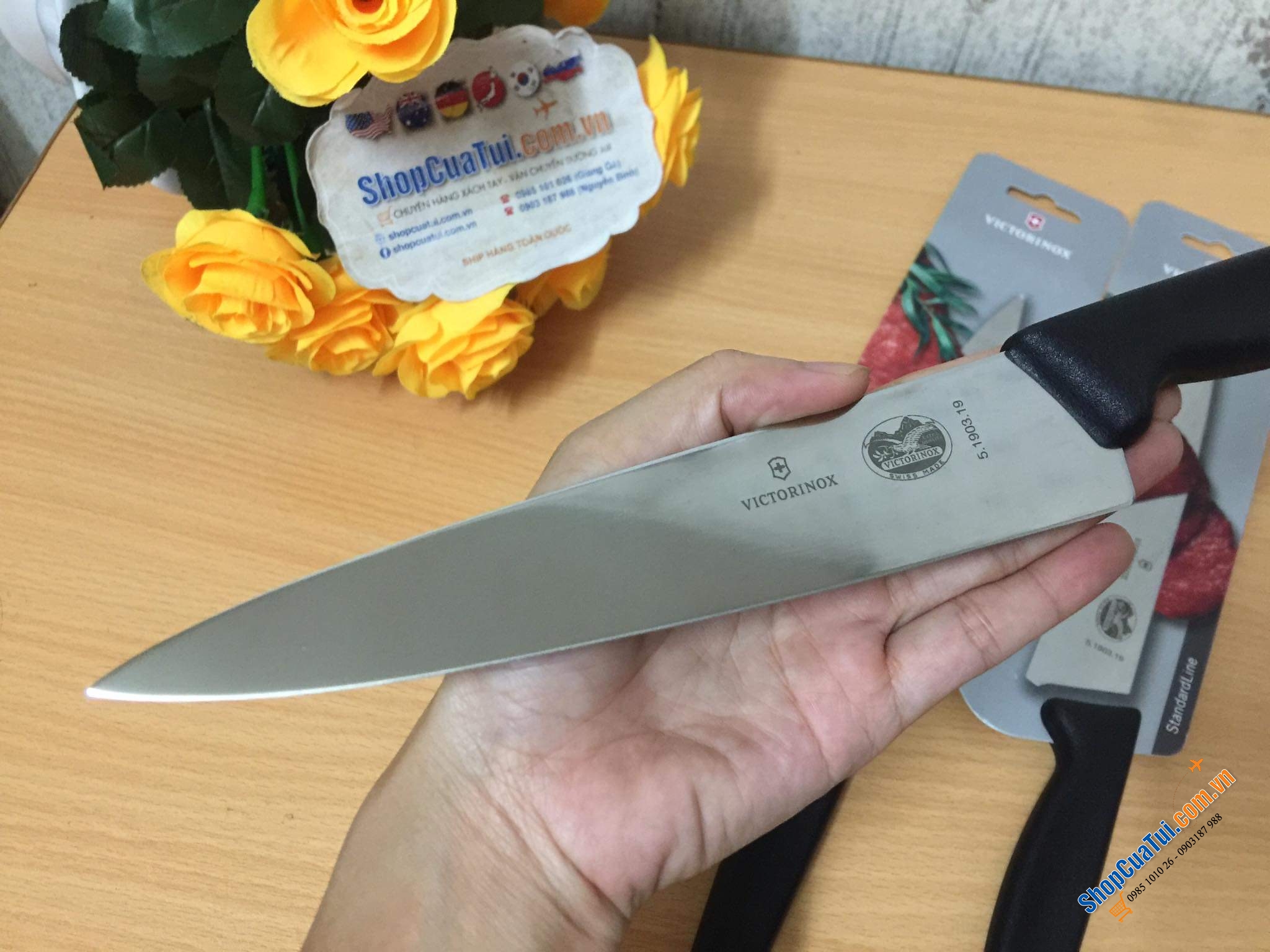 DAO THÁI THỊT VICTORINOX (hình miếng thịt bò).