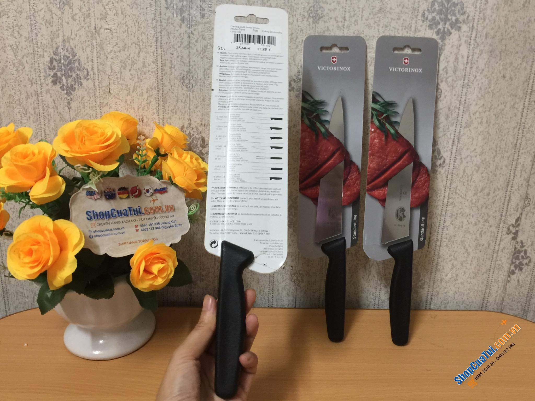 DAO THÁI THỊT VICTORINOX (hình miếng thịt bò).