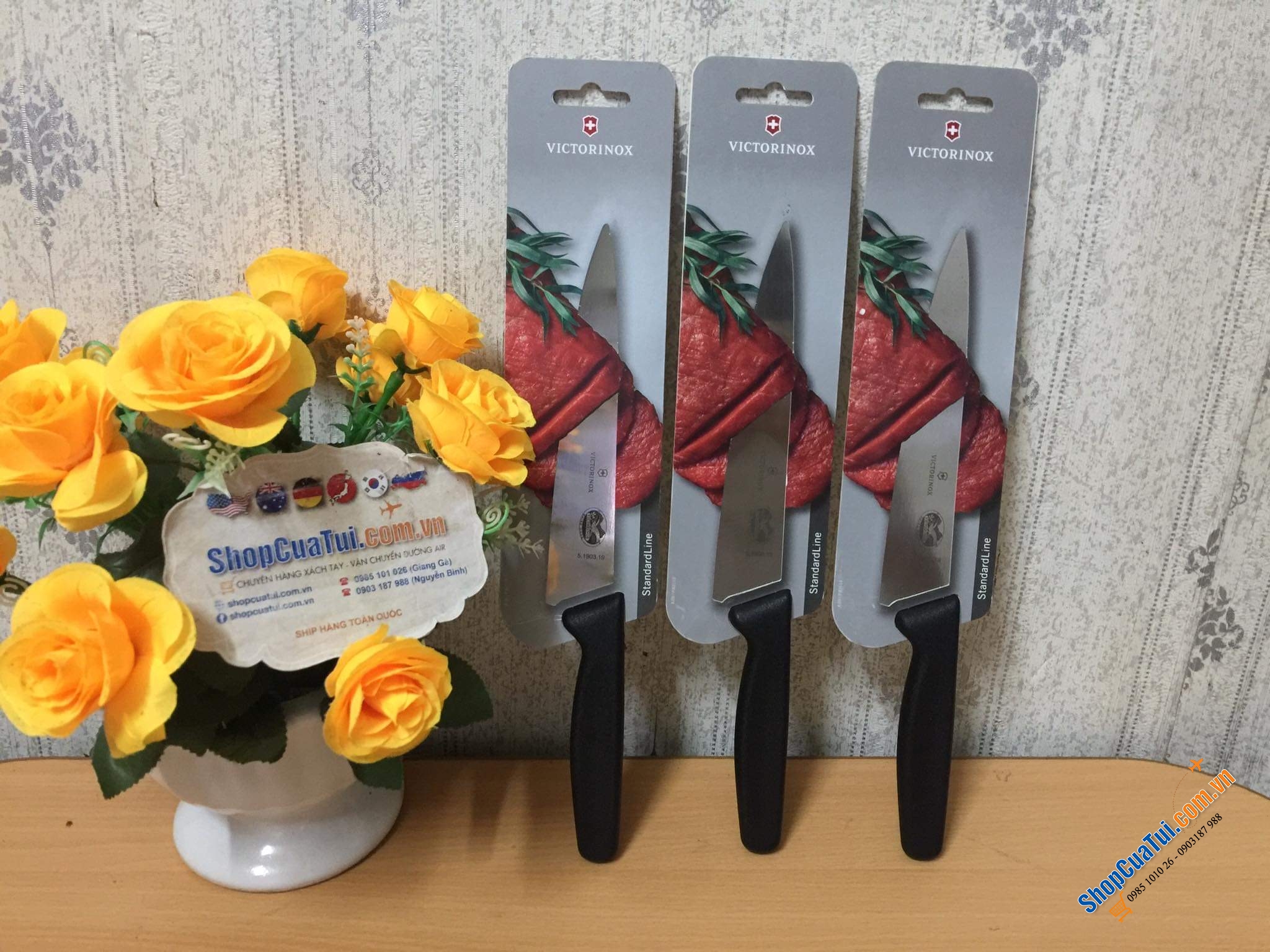 DAO THÁI THỊT VICTORINOX (hình miếng thịt bò).