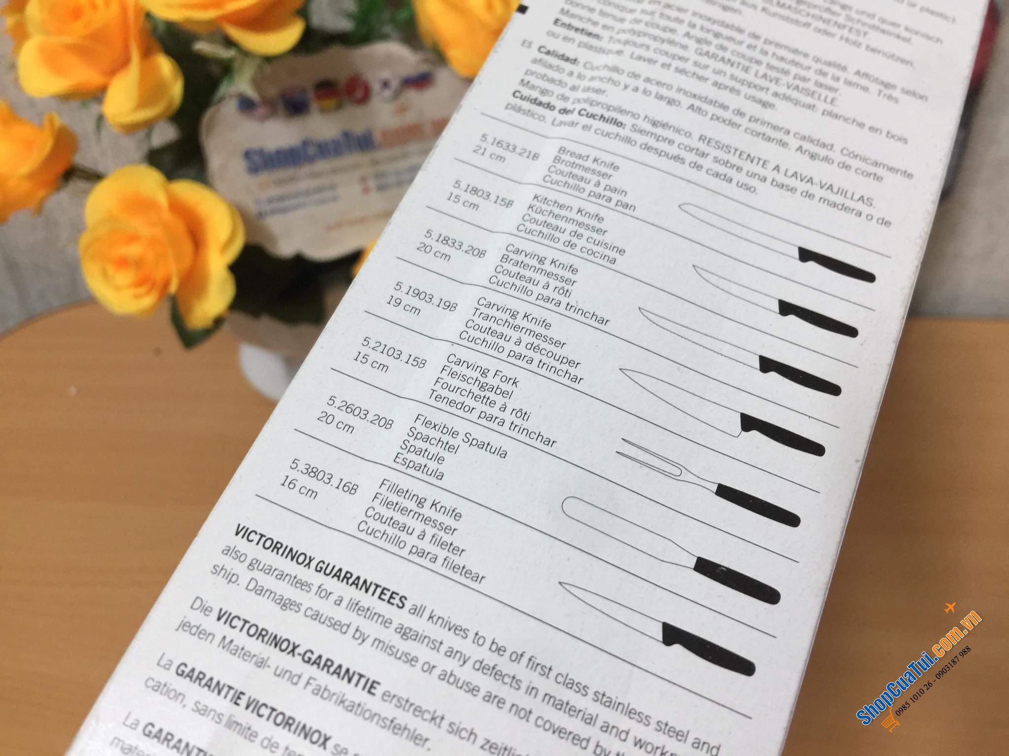 DAO THÁI THỊT VICTORINOX (hình miếng thịt bò).