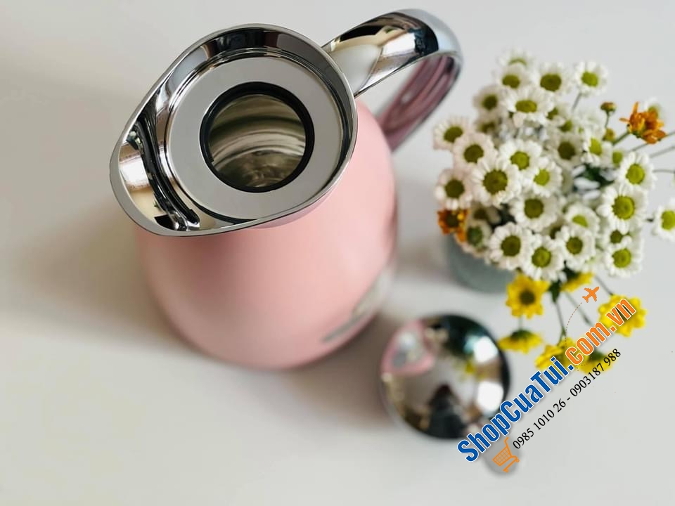 BÌNH GIỮ NHIỆT ALFI GUSTO 1L MÀU HỒNG PASTEL - Made in Germany