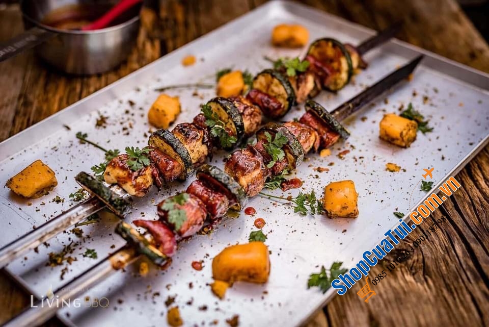 BỘ 5 XIÊN THỊT RAU CỦ INOX BODUM FRYKAT