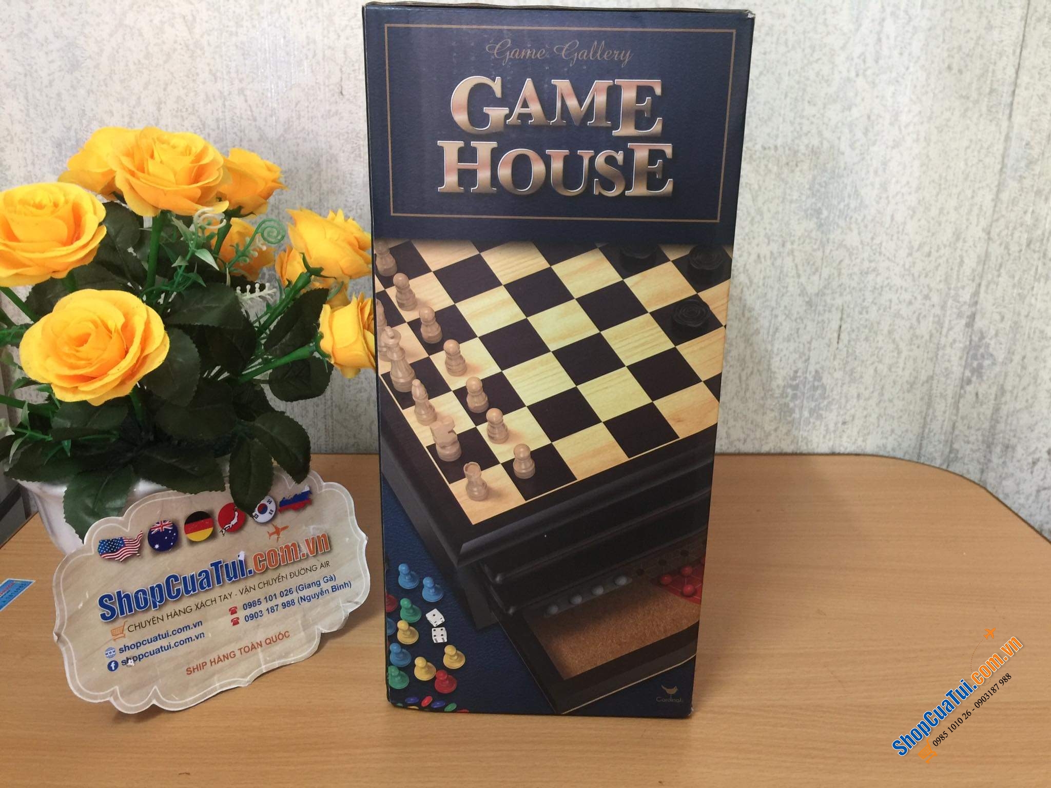 Bộ trò chơi tích hợp Game house 12in1 - Bộ cờ GAME HOUSE  12 trò chơi