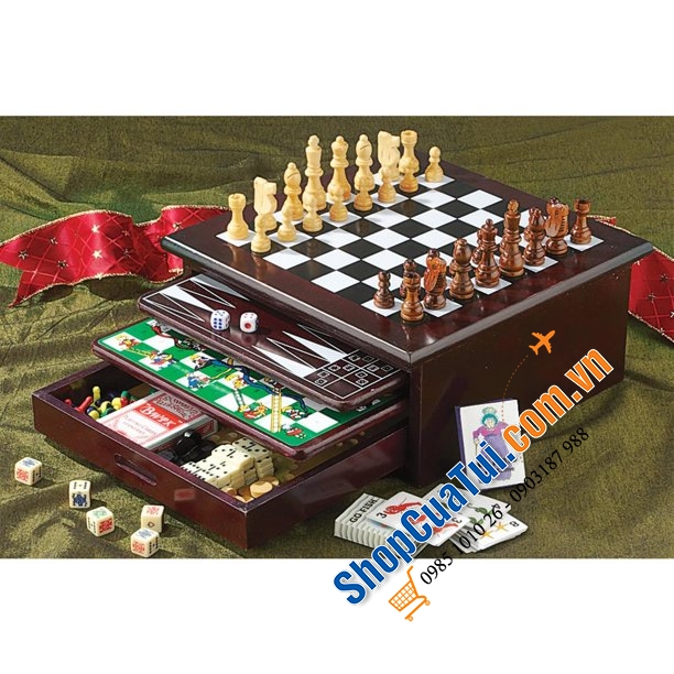 Bộ trò chơi tích hợp Game house 12in1 - Bộ cờ GAME HOUSE  12 trò chơi